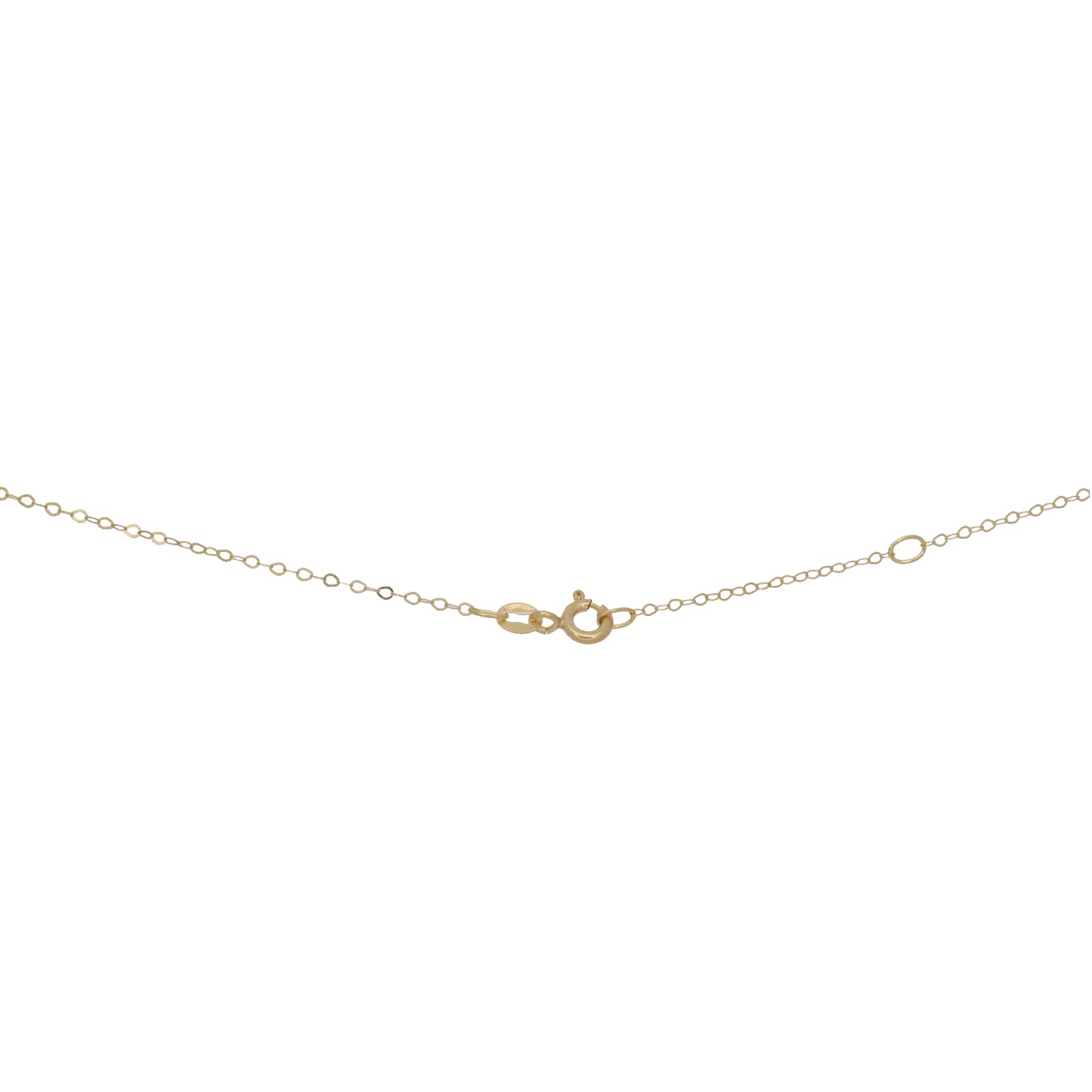 New 9ct Gold Cubic Zirconia Fancy Necklace 18"