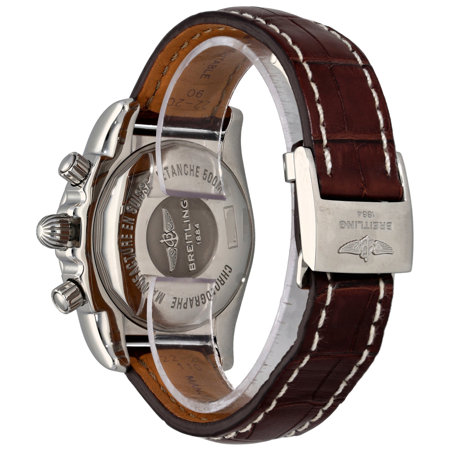 Breitling Chronomatic AB0110 44mm Stainless Steel Watch