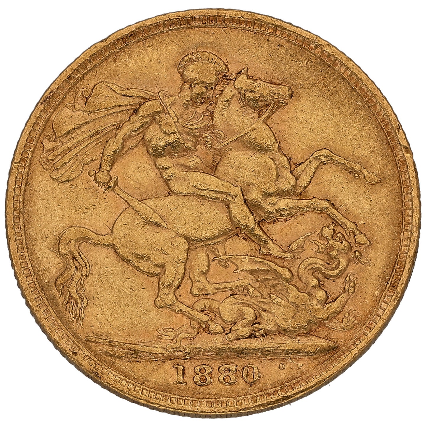 22ct Gold Queen Victoria Full Sovereign Coin 1880