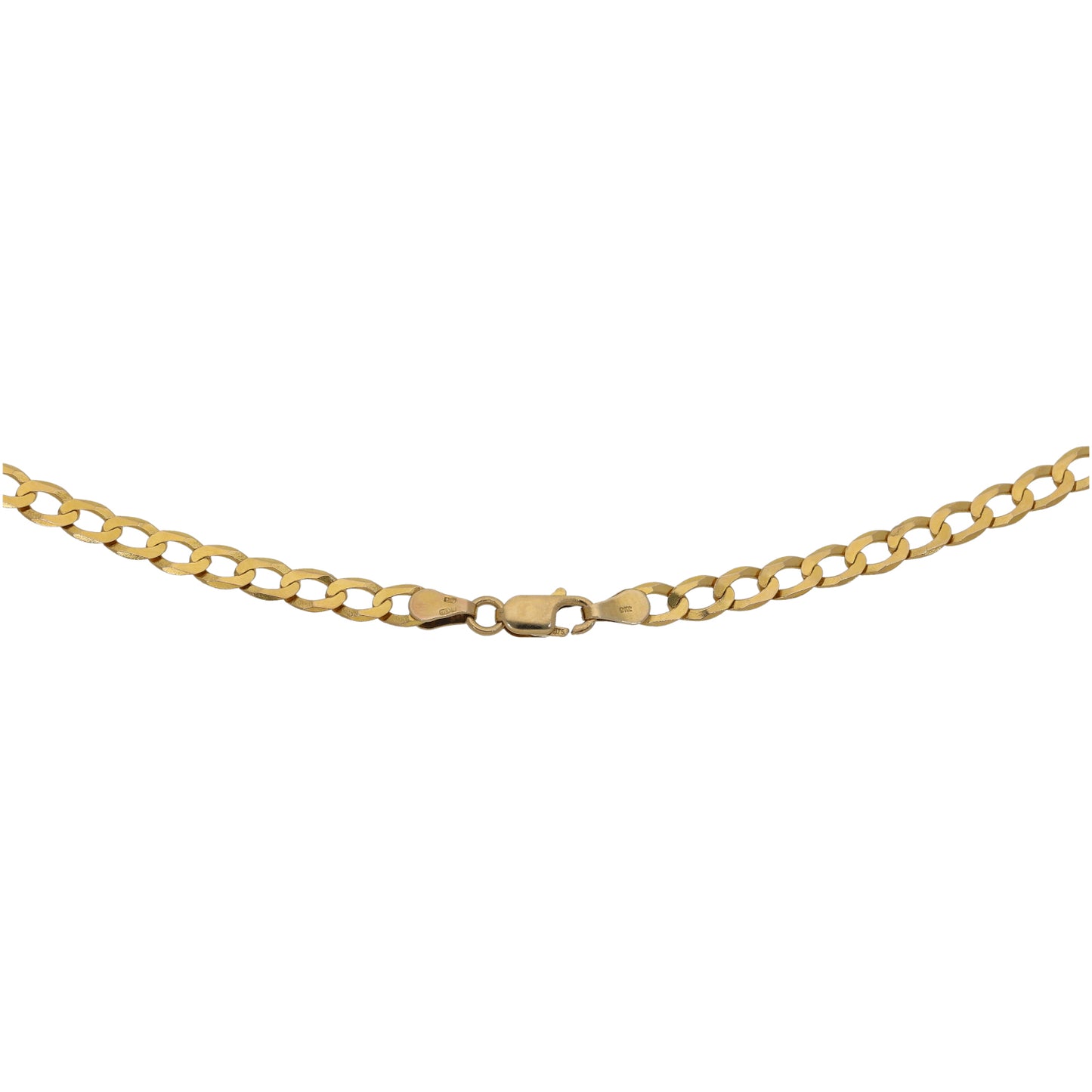 9ct Gold Curb Chain 19"