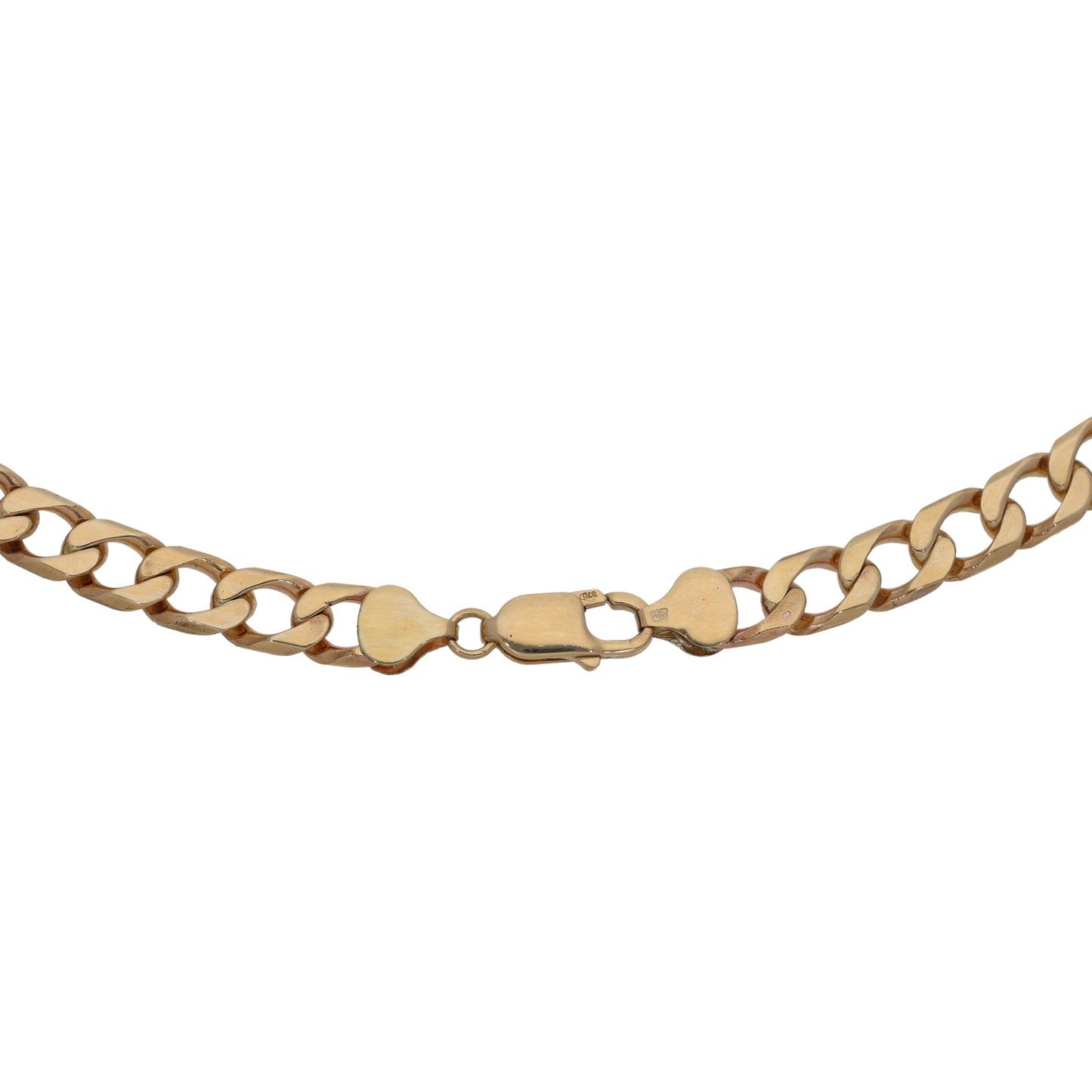 9ct Gold Curb Chain 22"