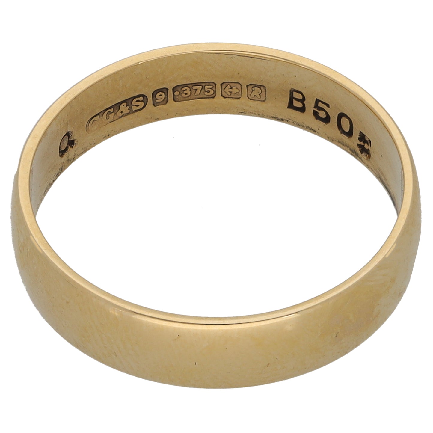 9ct Gold Plain Wedding Ring Size Q