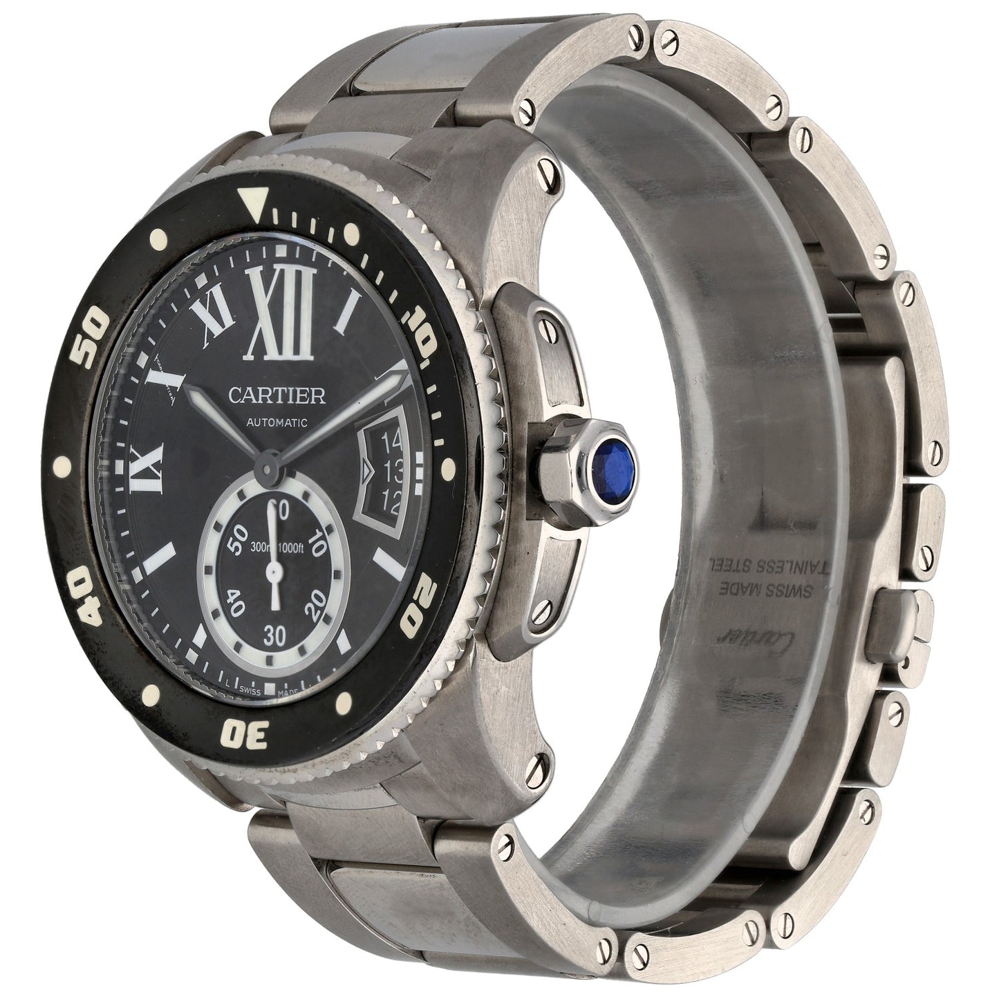Cartier Calibre De Cartier W7100057 42mm Stainless Steel Watch