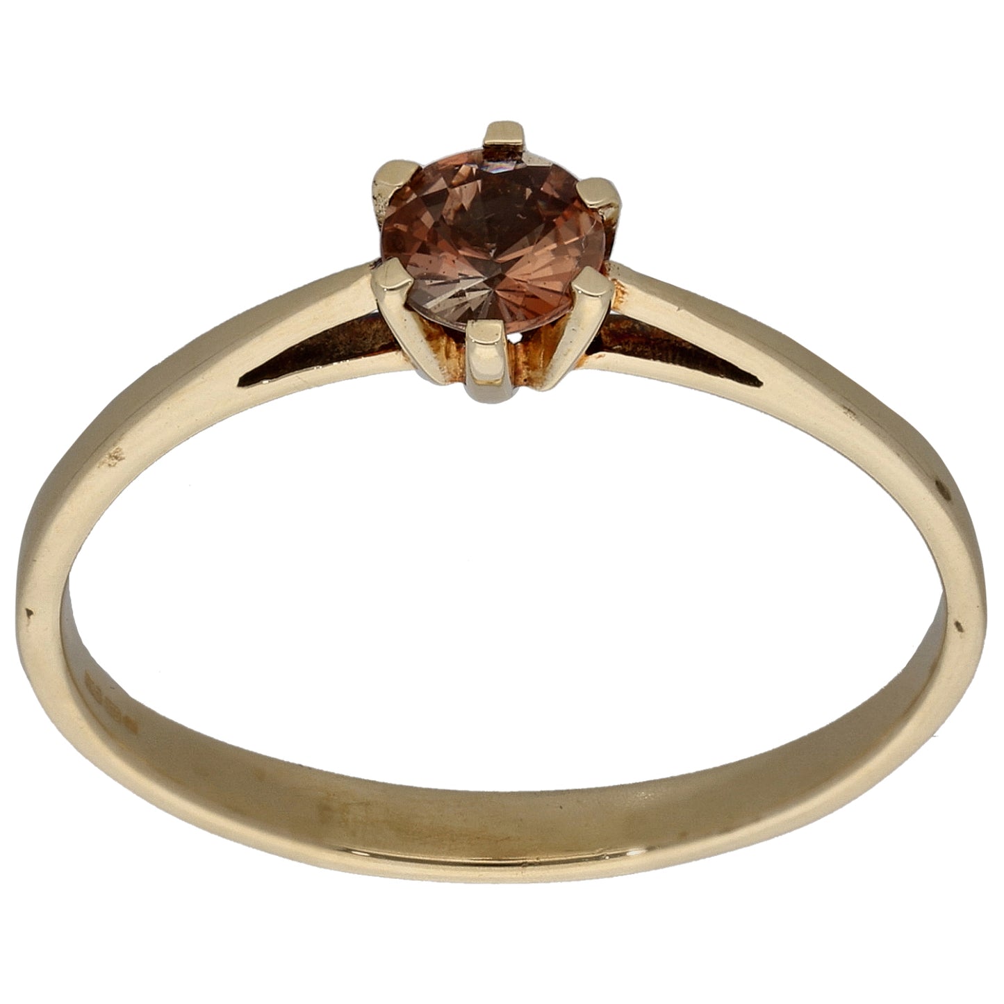 9ct Gold Andalusite Single Stone Ring Size V