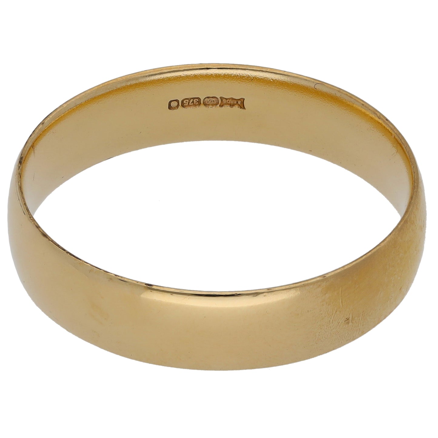 9ct Gold Plain Wedding Ring Size X
