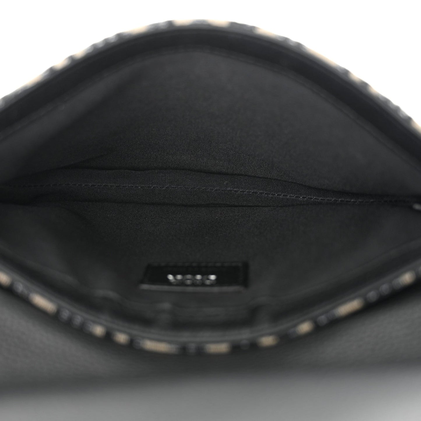 Christian Dior Saddle Messenger Oblique Canvas Bag - Beige & Black