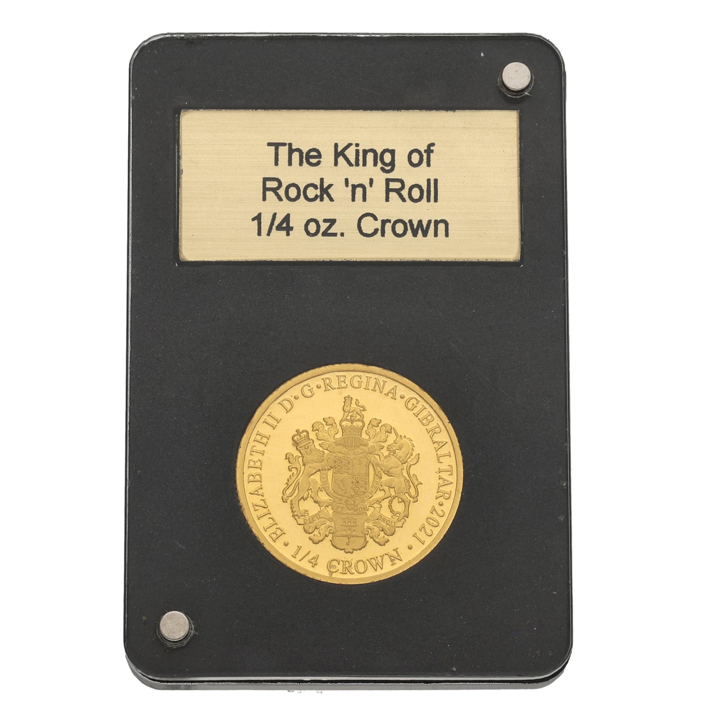 22ct Gold The King Of Rock n Roll 1/4 OZ Crown Coin 2021