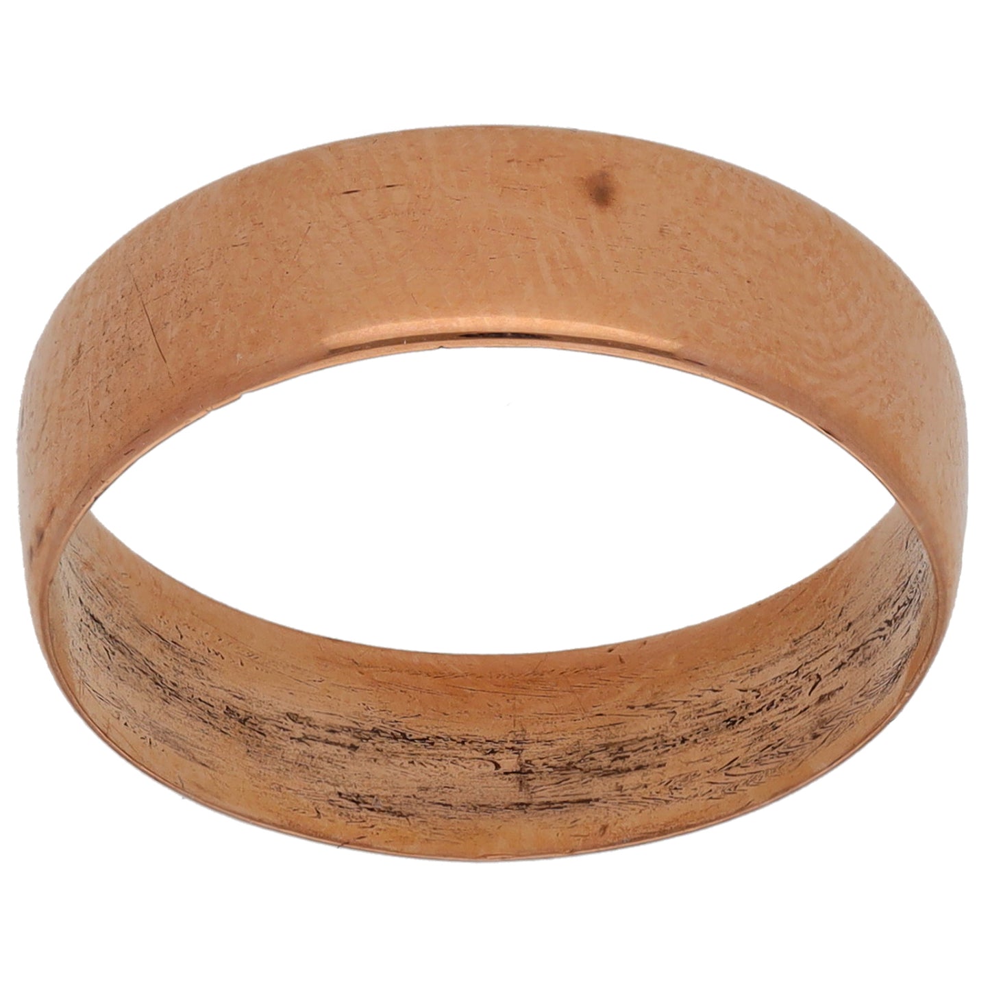 9ct Rose Gold Plain Wedding Ring Size O