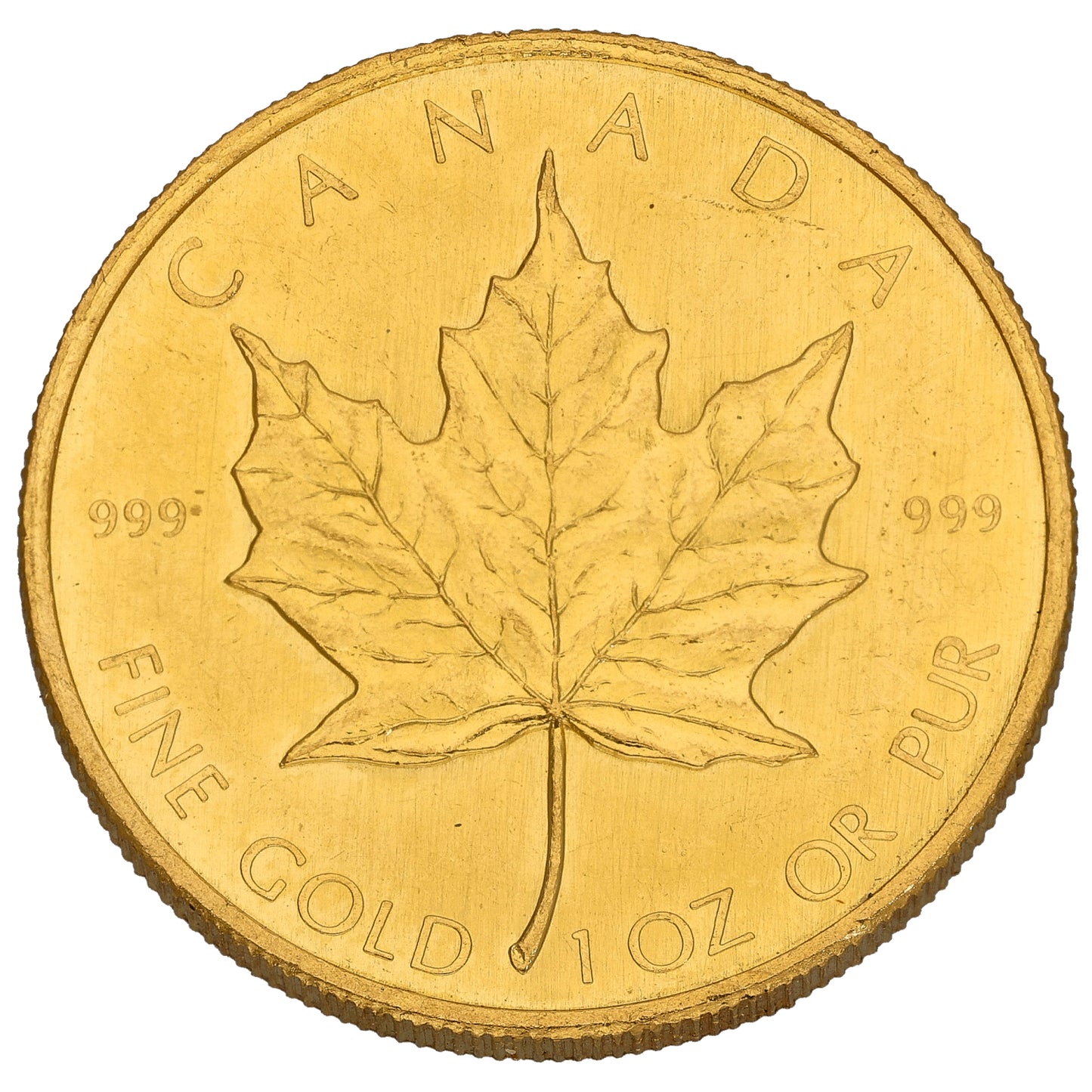 24ct Gold Canada Maple 1 OZ Coin 1981