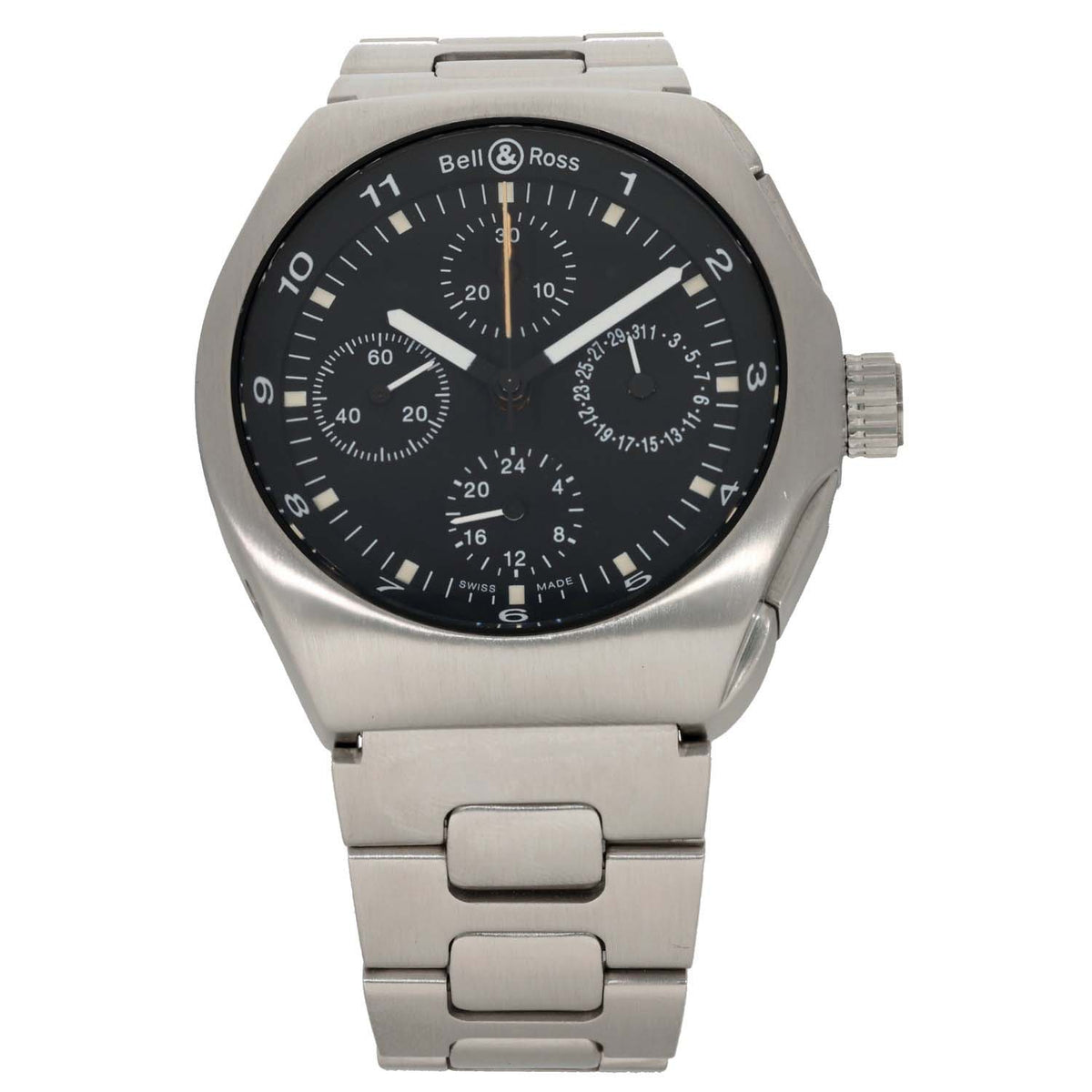 Bell & Ross Space 3 GMT Chronograph 324 41mm Stainless Steel Watch