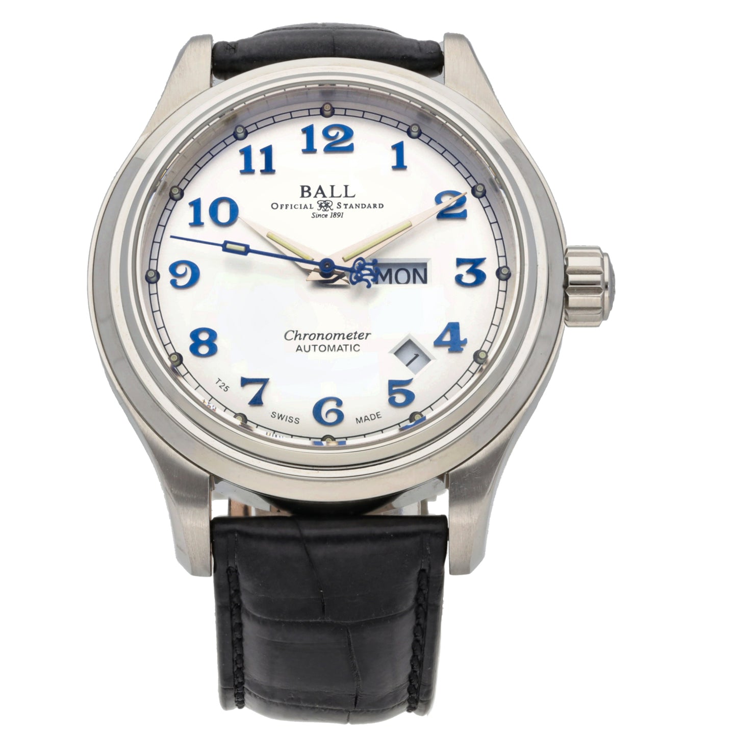 Ball Trainmaster Roman NM1058D 41mm Stainless Steel Watch