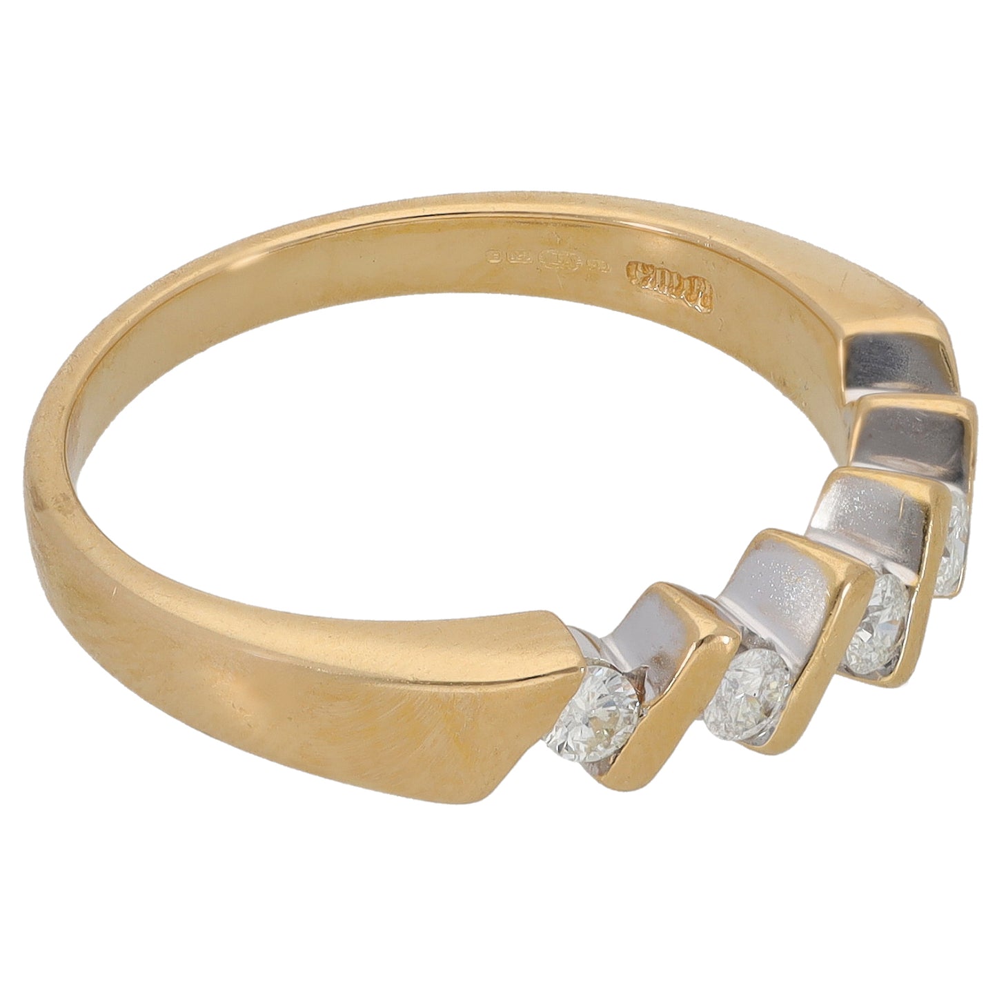 18ct Gold 0.25ct Diamond Dress/Cocktail Ring Size O