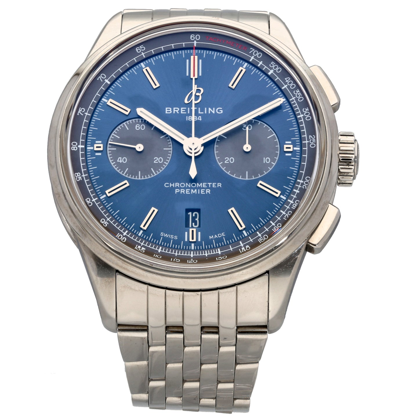 Breitling Premier B01 AB0118 42mm Stainless Steel Watch