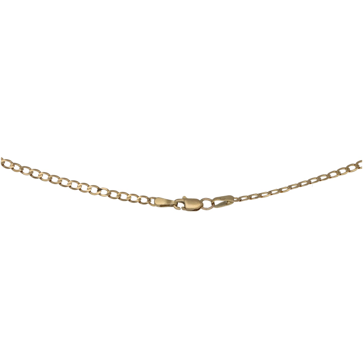 Gold link chain with lobster clasp and pendant connector bail