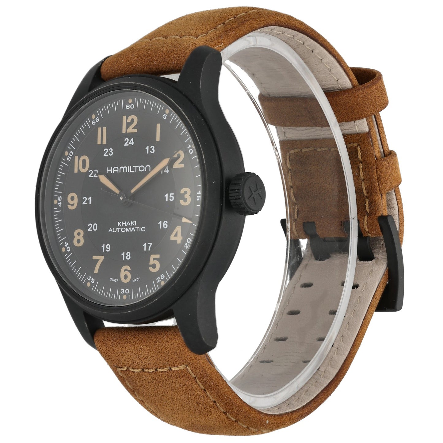 Hamilton Khaki Field H706650 42mm PVD Titanium Watch