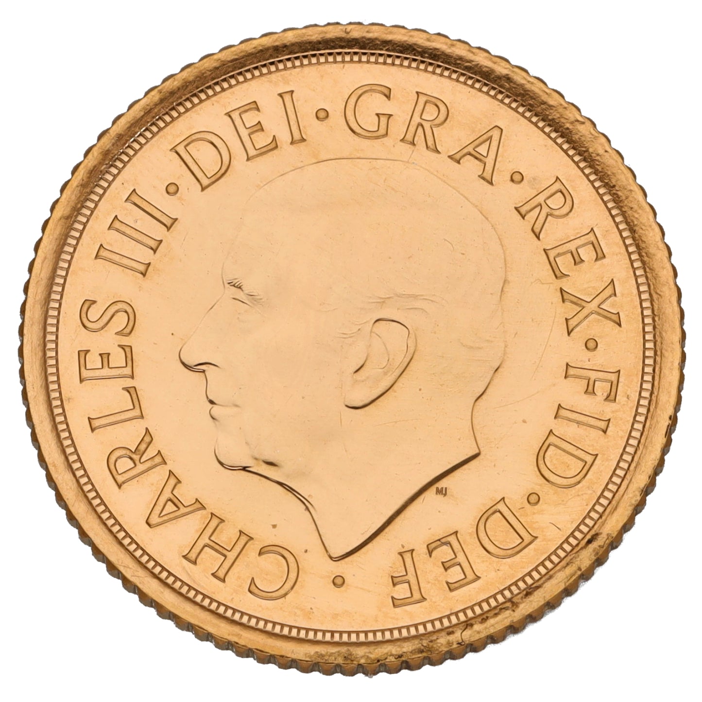 22ct Gold King Charles III Half Sovereign Coin 2022