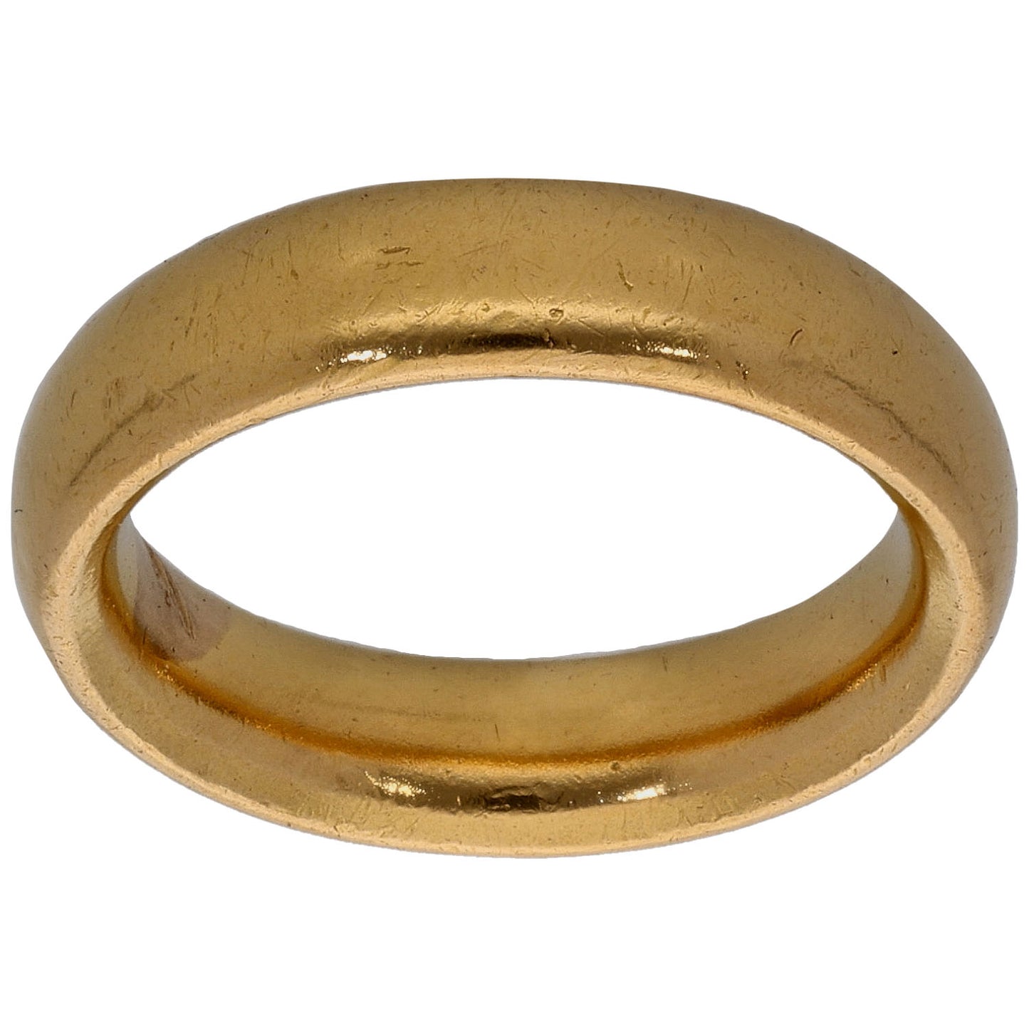 22ct Gold Plain Wedding Ring Size K