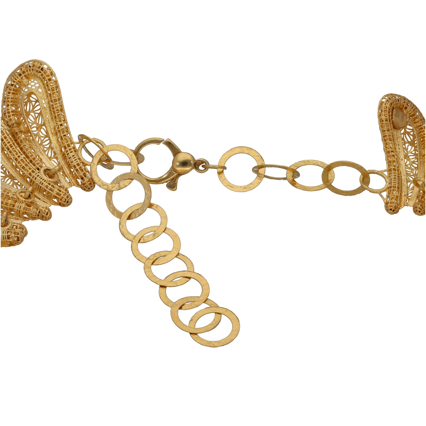 18ct Gold Fancy Necklace, Bracelet, Ring & Earring Jewellery Set