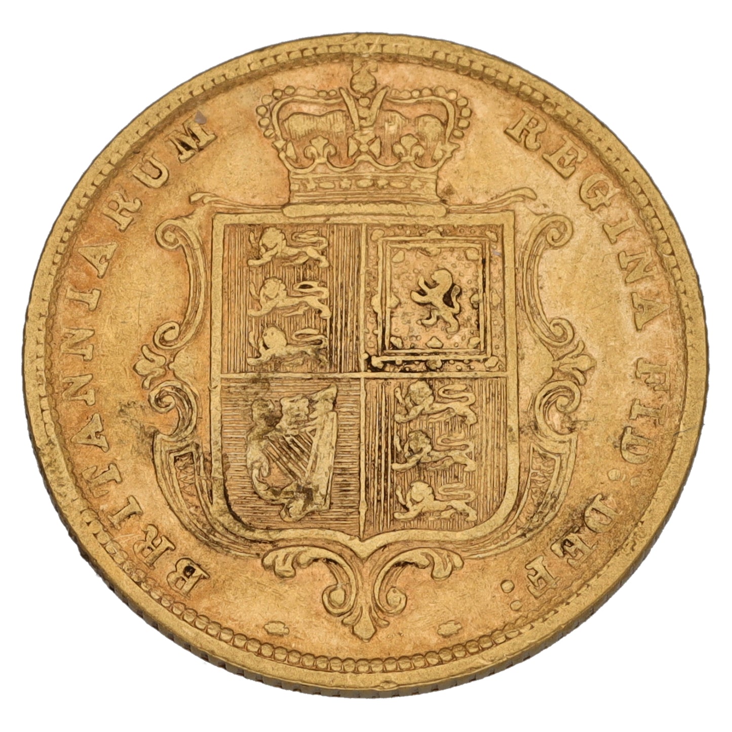 22ct Gold Queen Victoria Half Sovereign Coin 1883