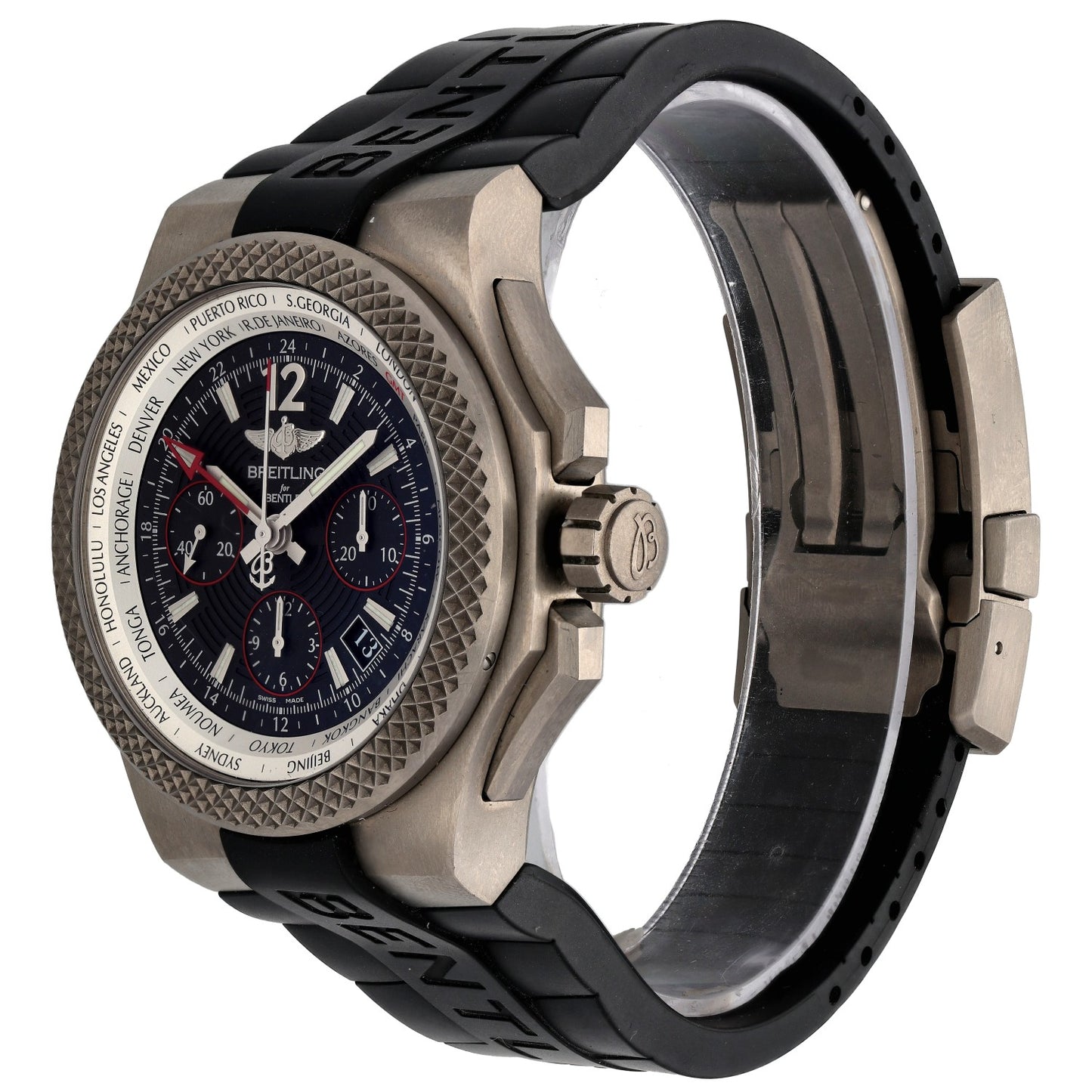 Breitling Bentley B04 GMT EB0433 45mm Titanium Watch