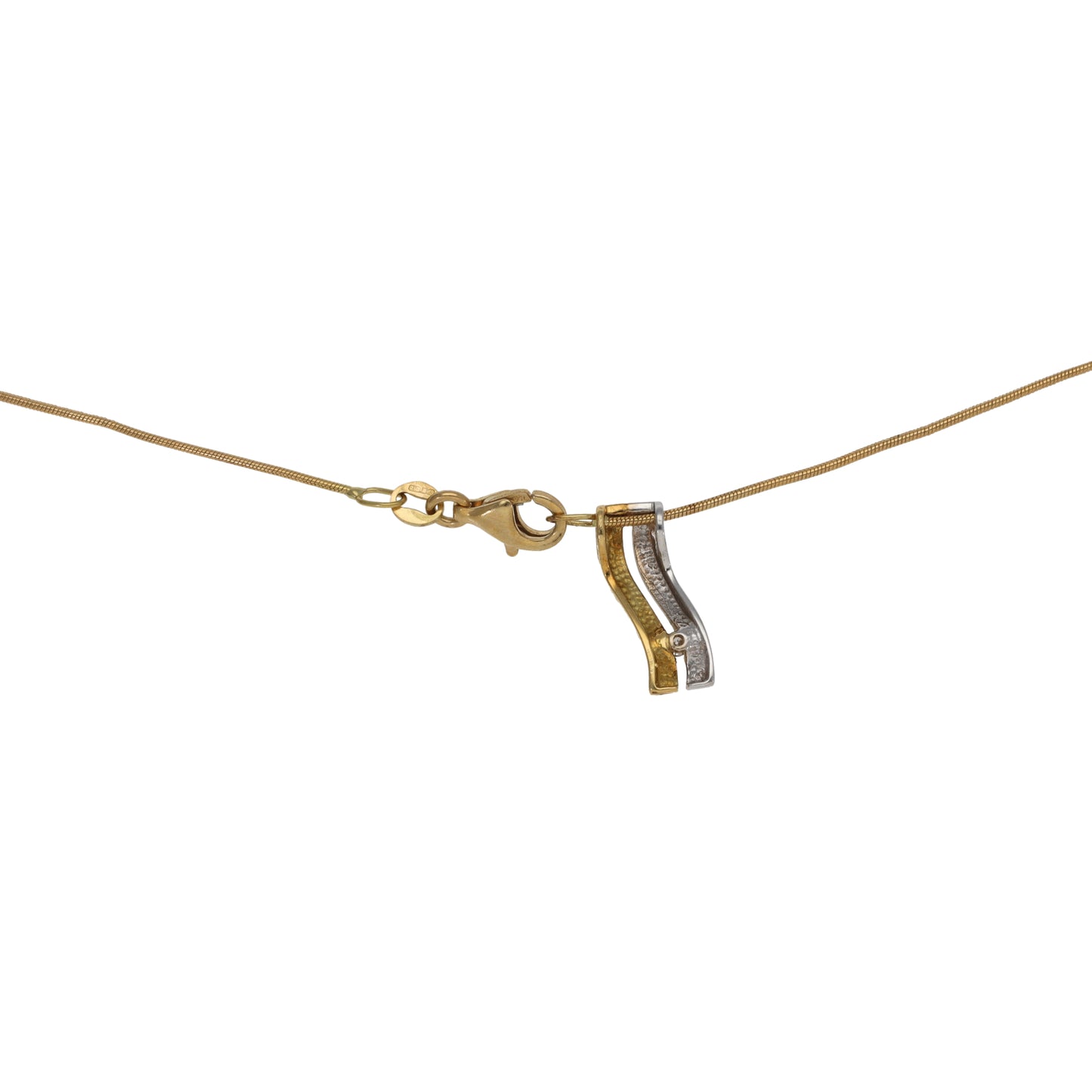 9ct Gold 0.02ct Diamond Dress/Cocktail Pendant With Chain