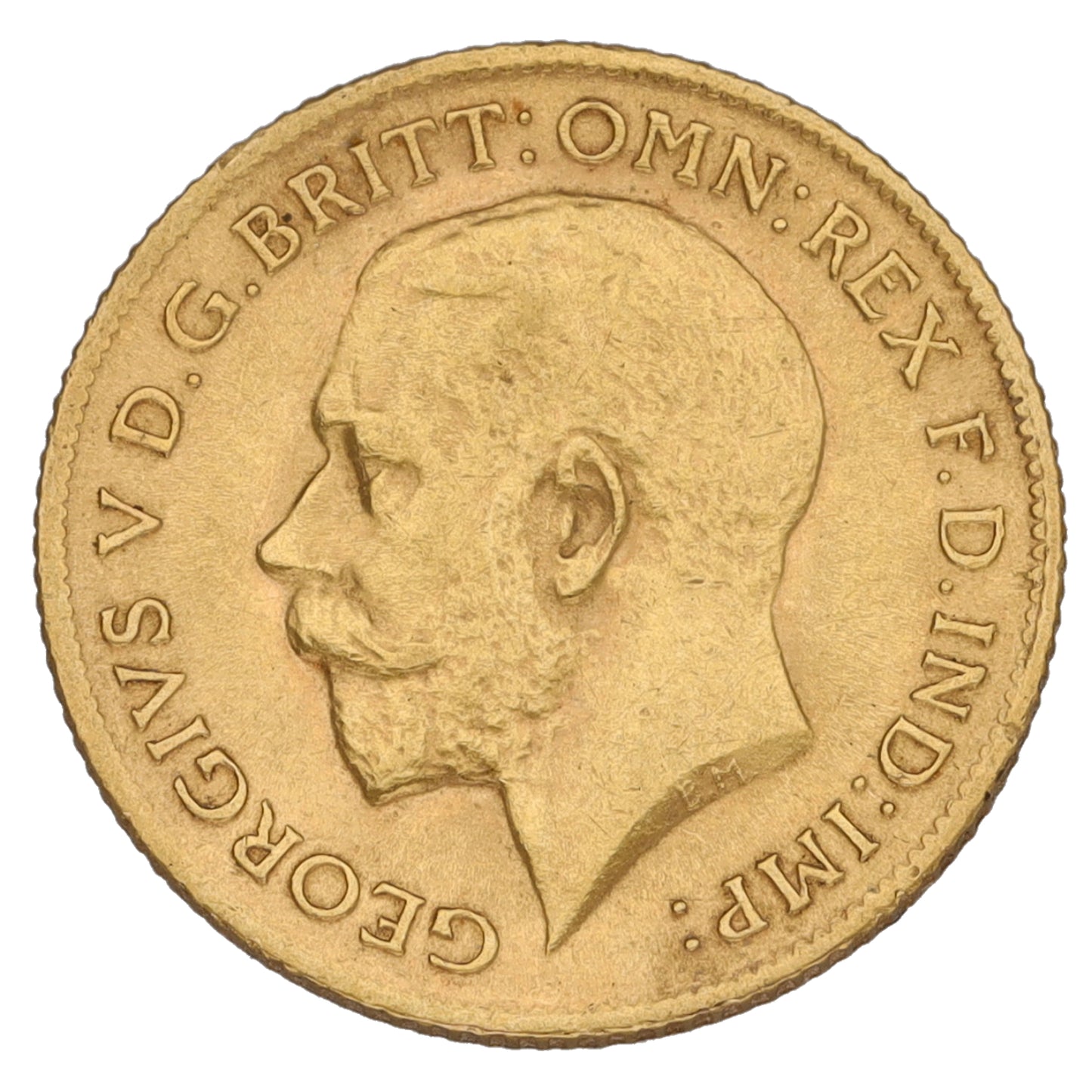 22ct Gold King George V Half Sovereign Coin 1912