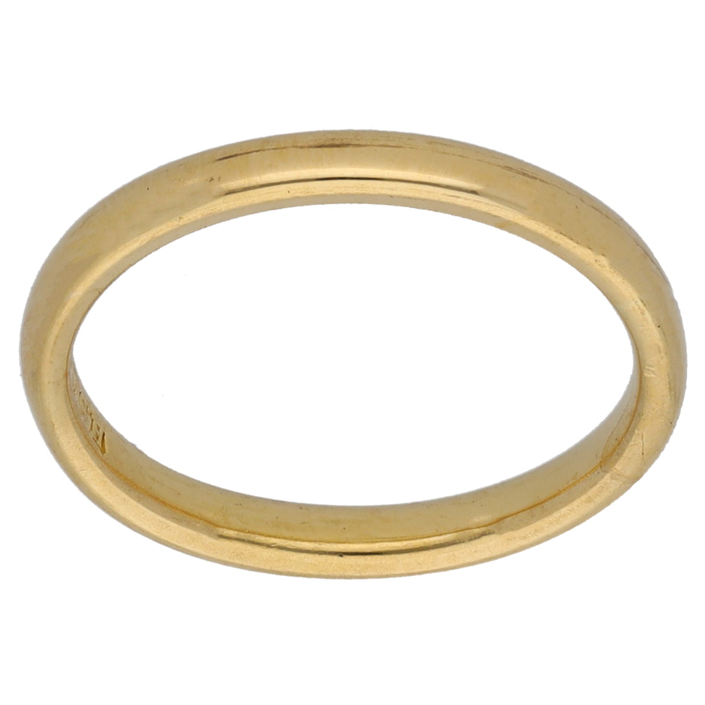 18ct Gold Plain Wedding Ring Size K