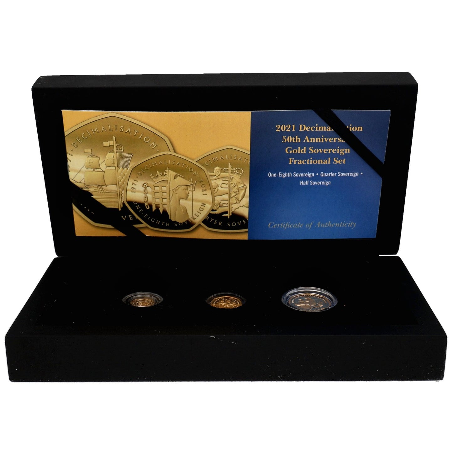 22ct Gold Decimalisation 50th Anniversary Sovereign Coin Set 2021