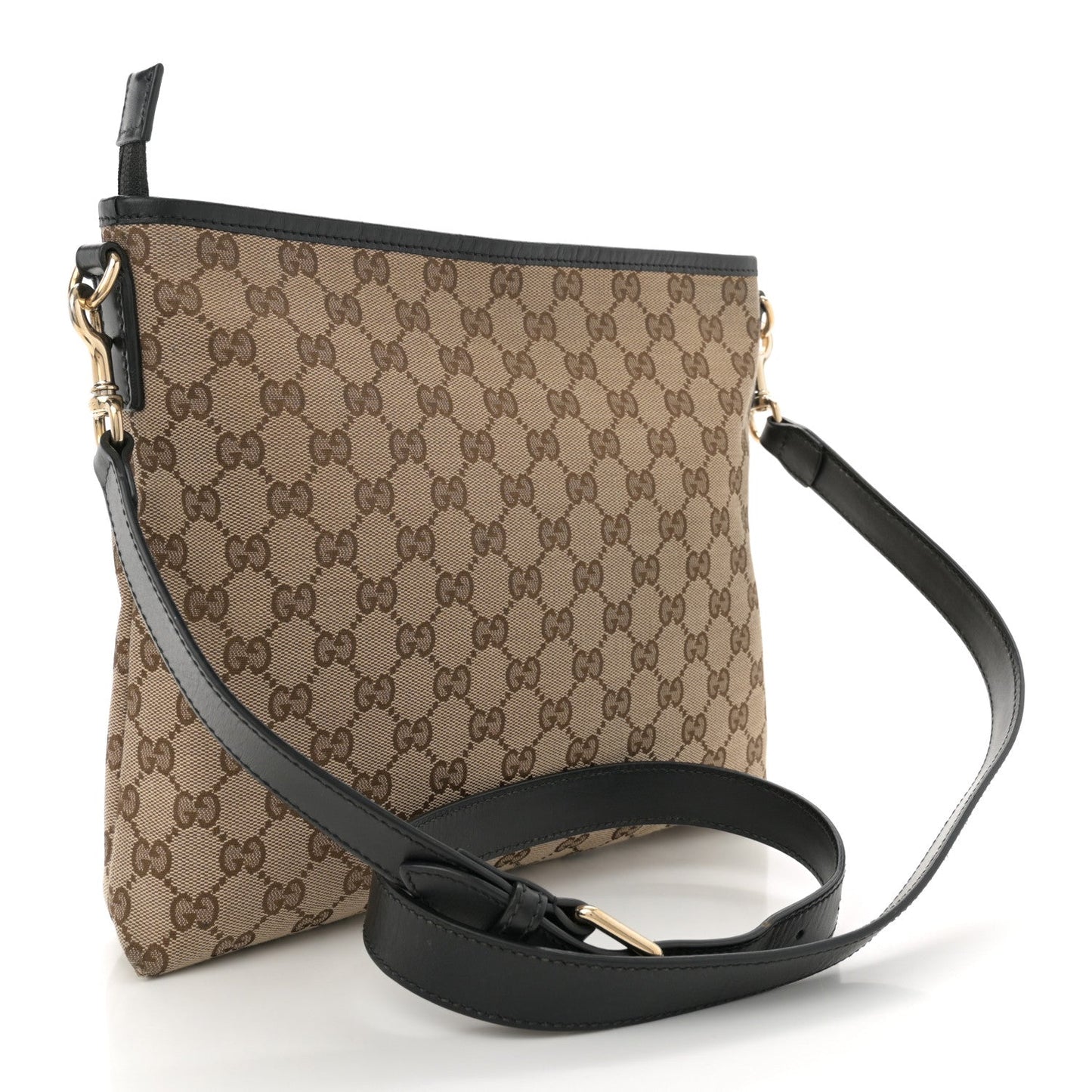 Gucci Sherry Line GG Canvas Bag - Beige & Brown