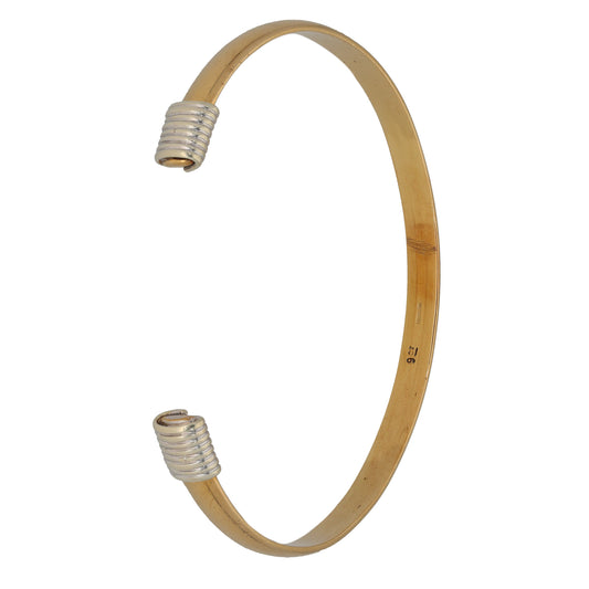 9ct Bicolour Gold Alternative Bangle