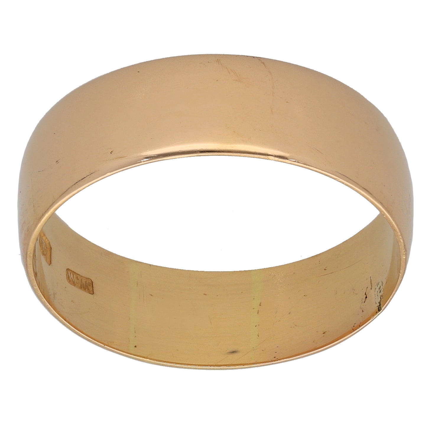 22ct Gold Plain Wedding Ring Size Y