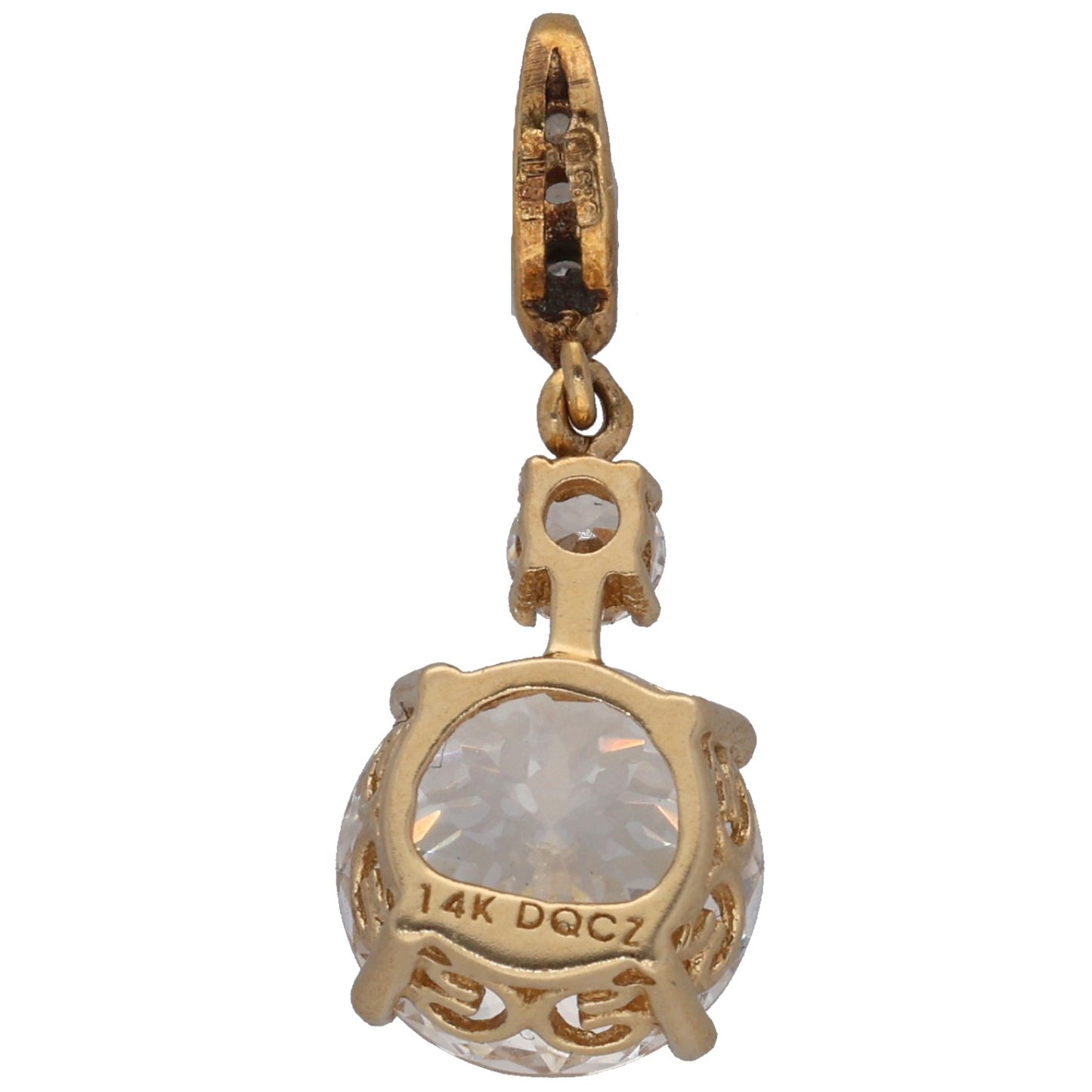14ct Gold Cubic Zirconia Dress/Cocktail Pendant