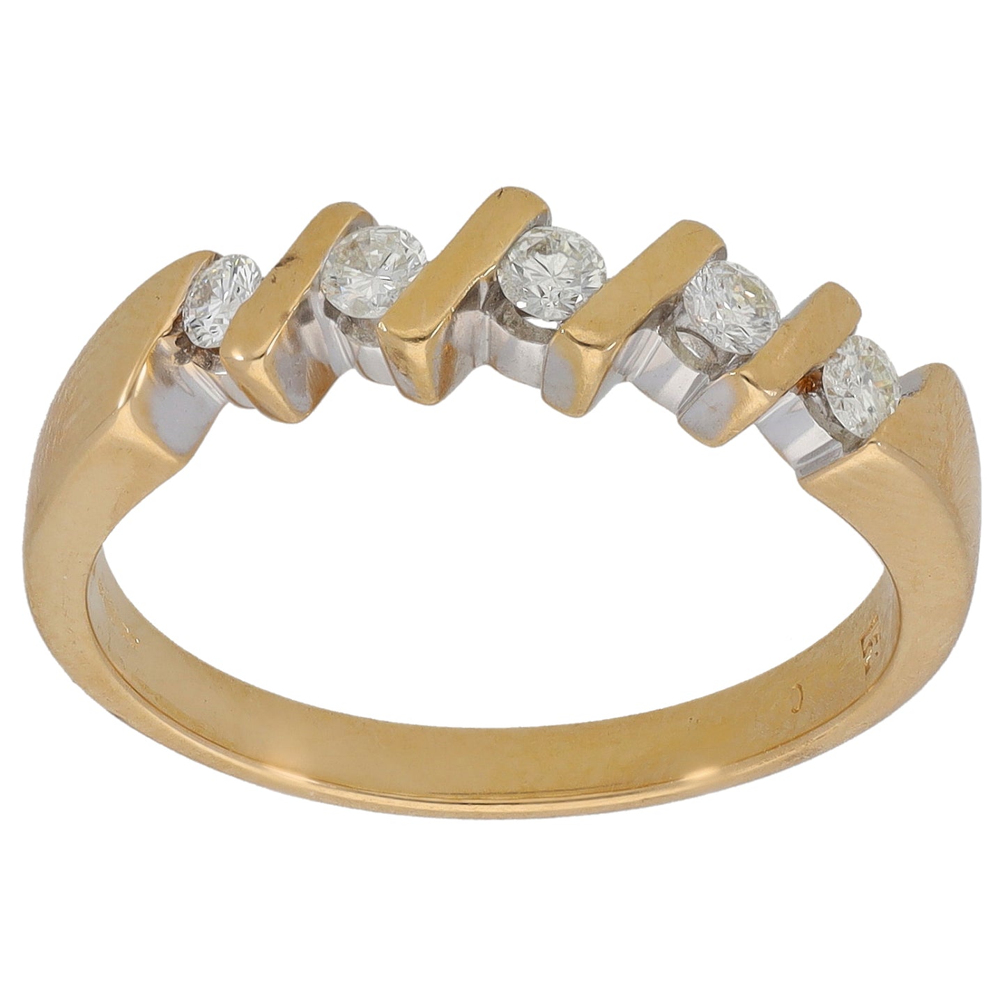 18ct Gold 0.25ct Diamond Dress/Cocktail Ring Size O