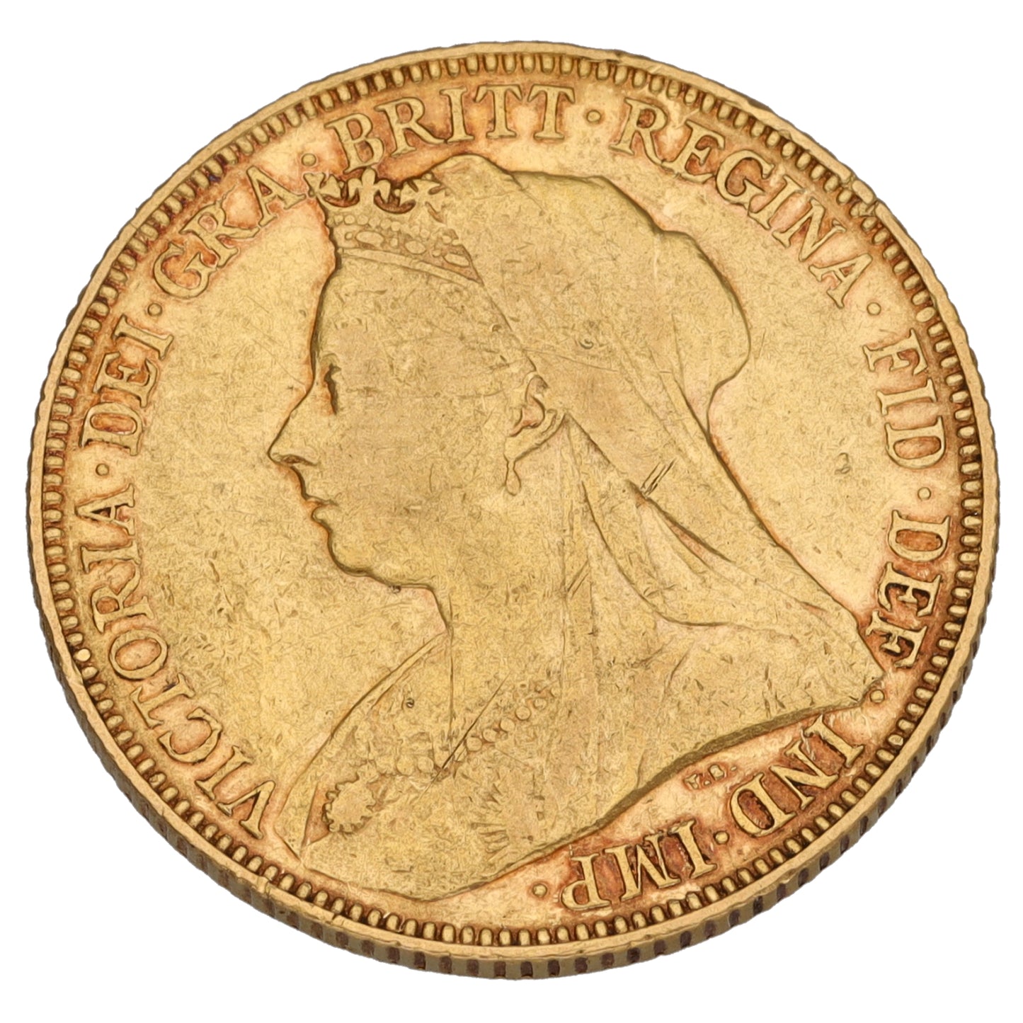 22ct Gold Queen Victoria Full Sovereign Coin 1901
