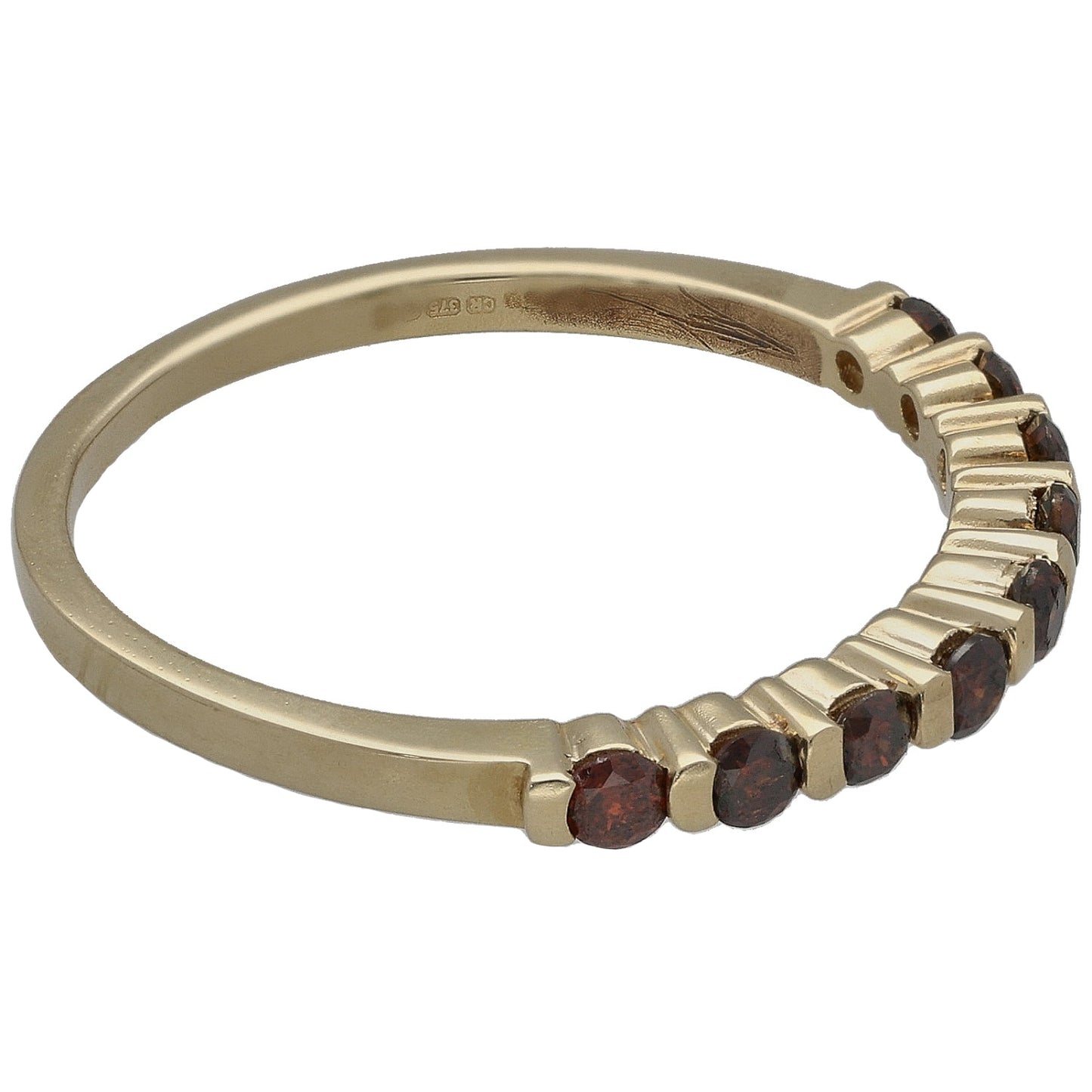 9ct Gold 0.45ct Diamond Half Eternity Ring Size R