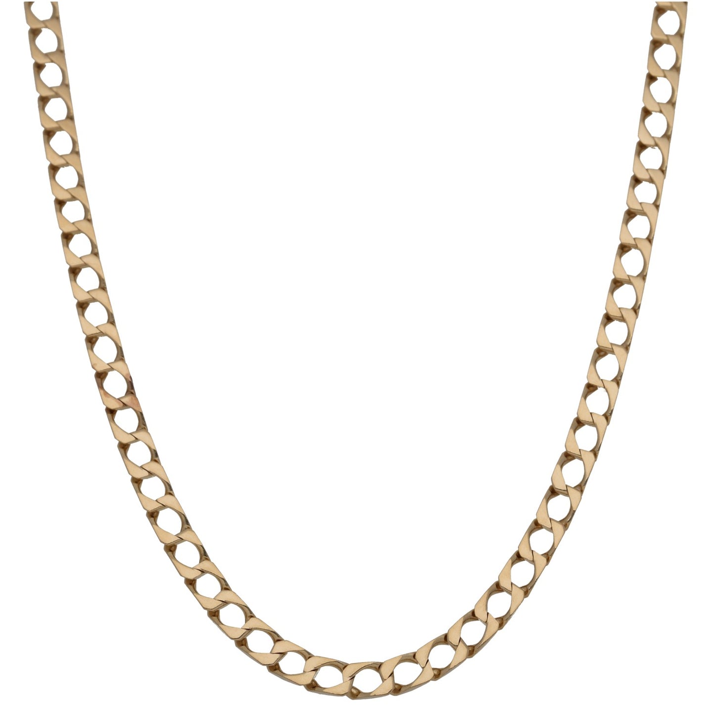 9ct Gold Curb Chain 26"