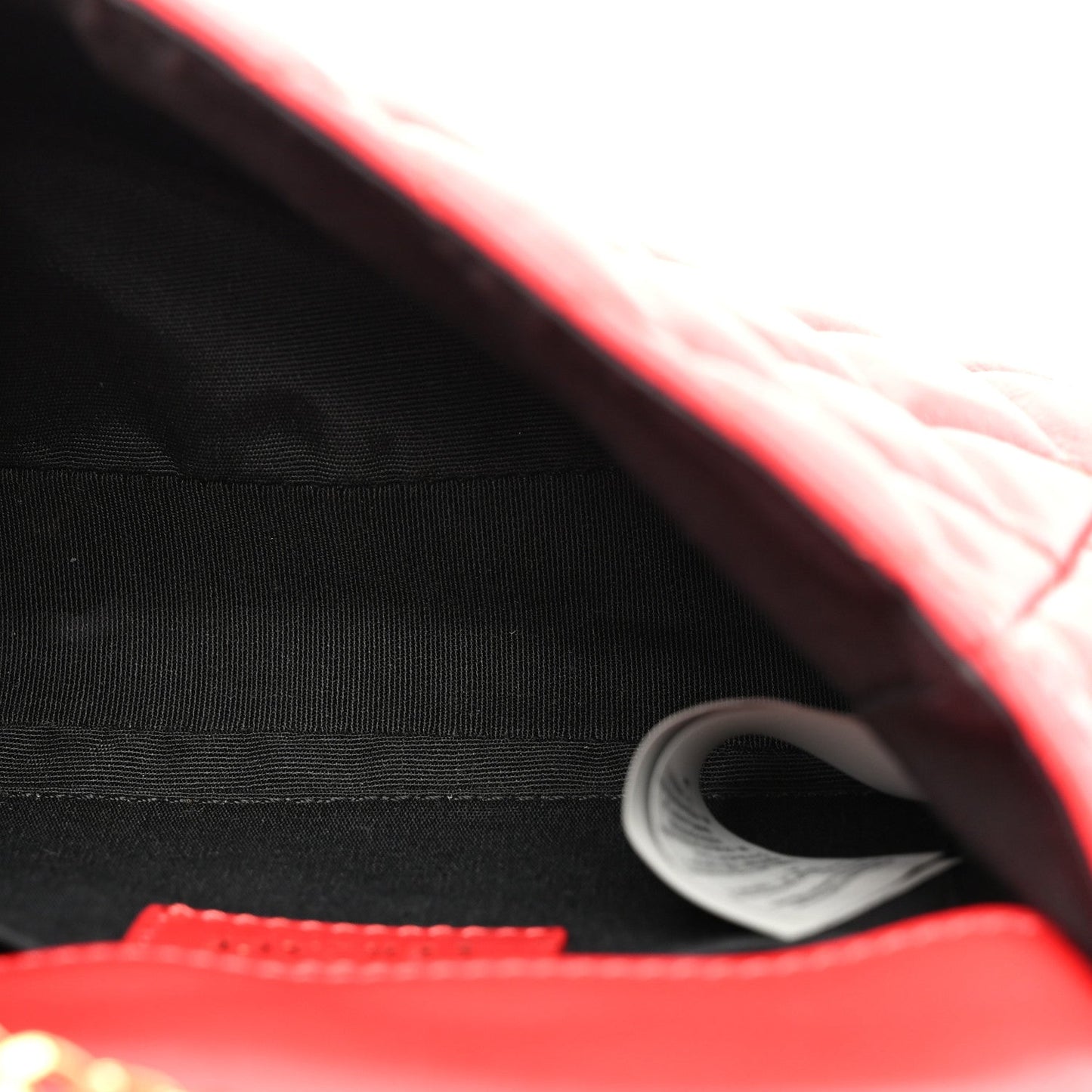 Versace La Medusa Quilted Chain Nappa Leather Bag - Red