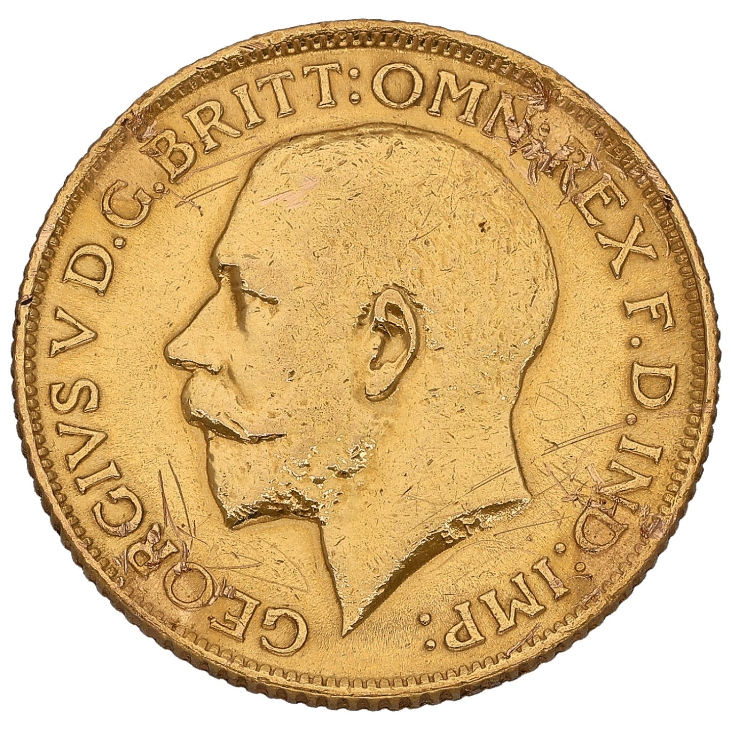 22ct Gold King George V Full Sovereign Coin 1912