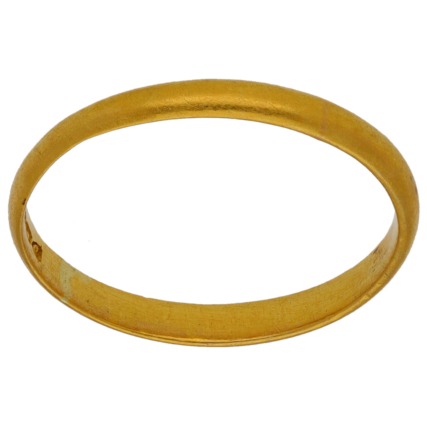 22ct Gold Plain Wedding Ring Size O