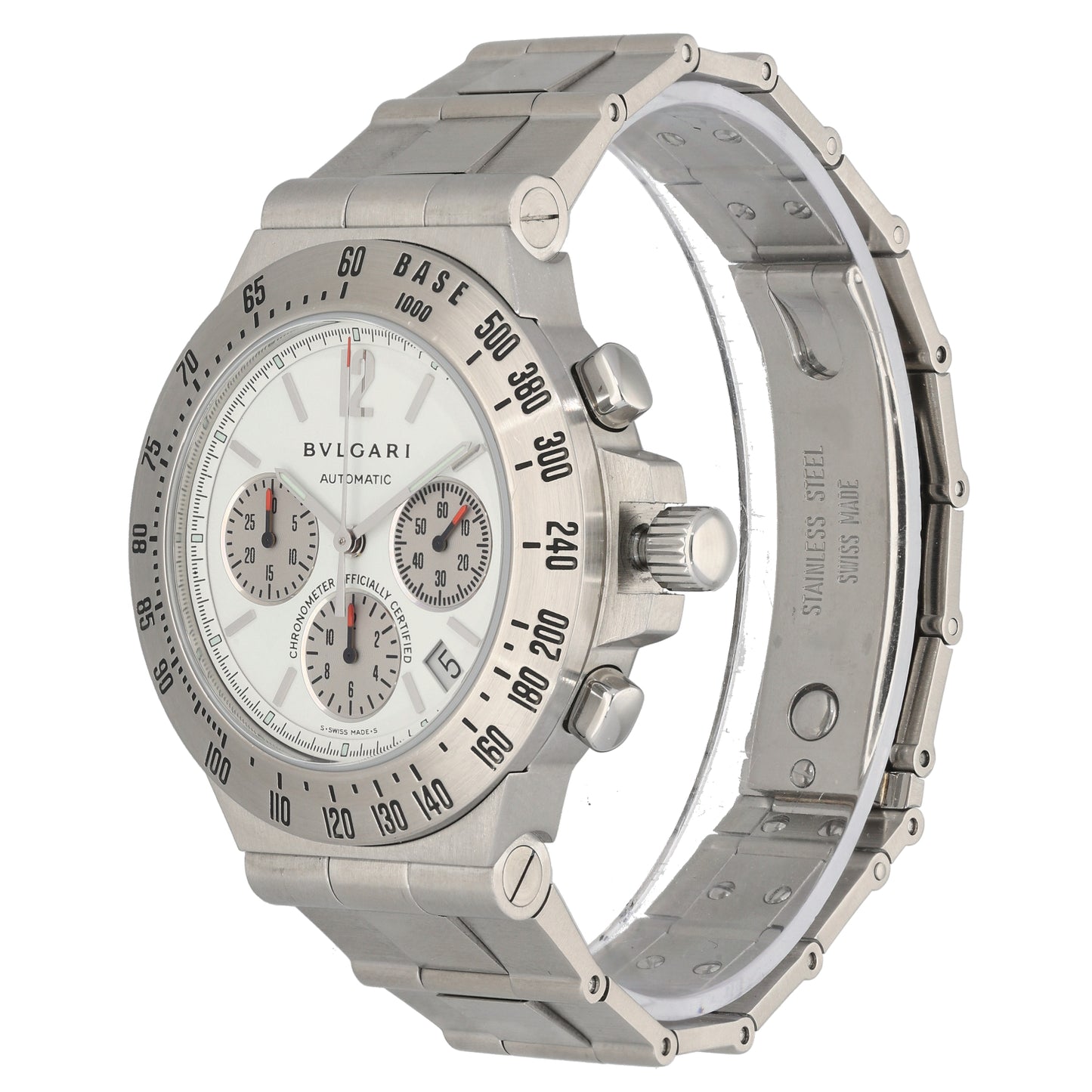 Bvlgari Diagono L 7448 37mm Stainless Steel Watch