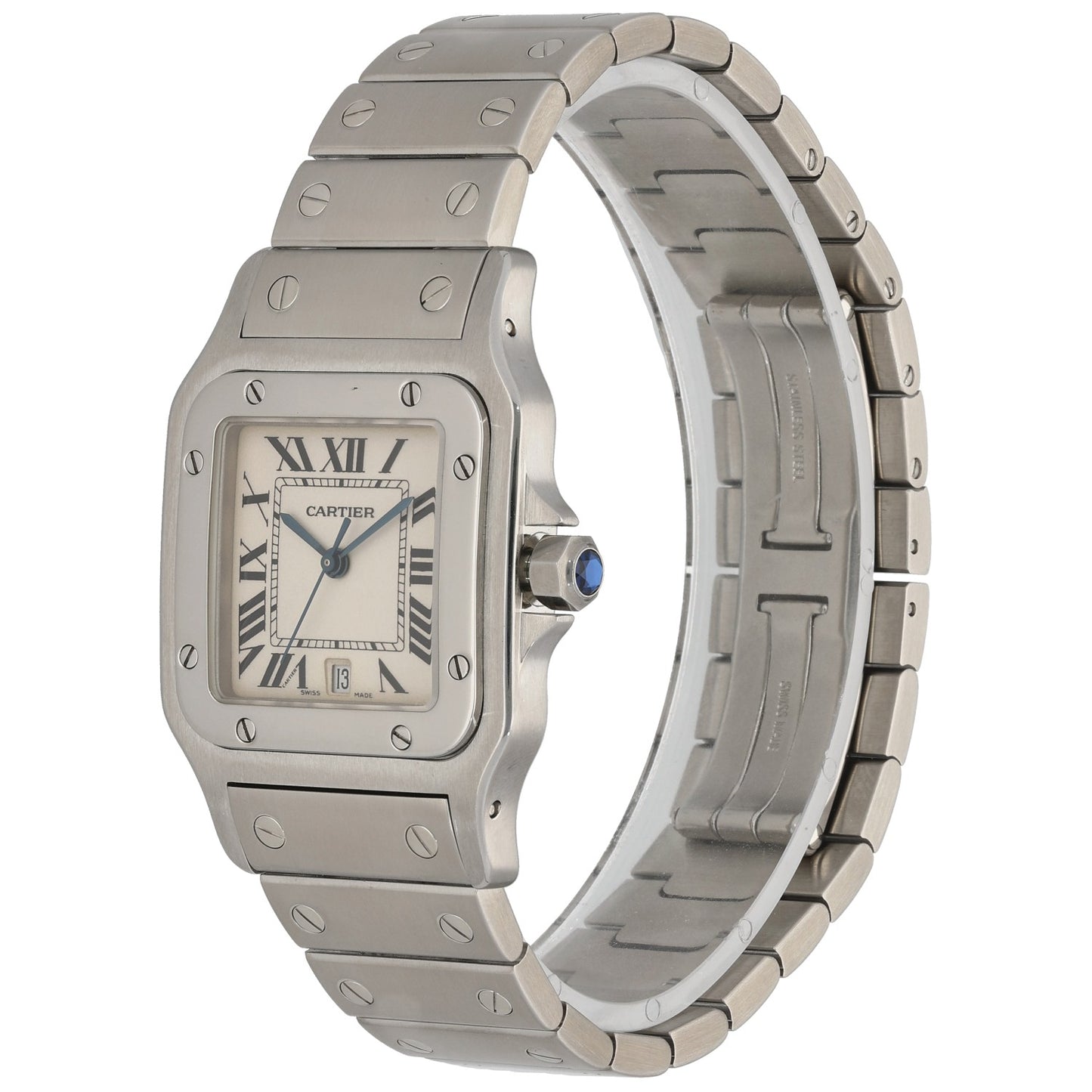 Cartier Santos Galbee W20060D6, stainless steel, front image