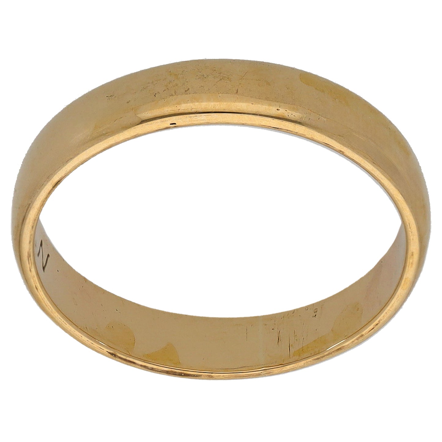 9ct Gold Plain Wedding Ring Size M