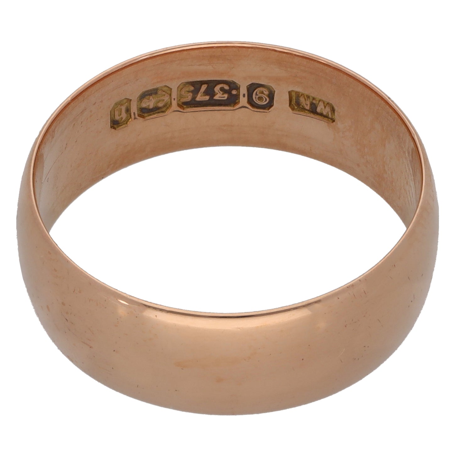 9ct Gold Plain Wedding Ring Size Q