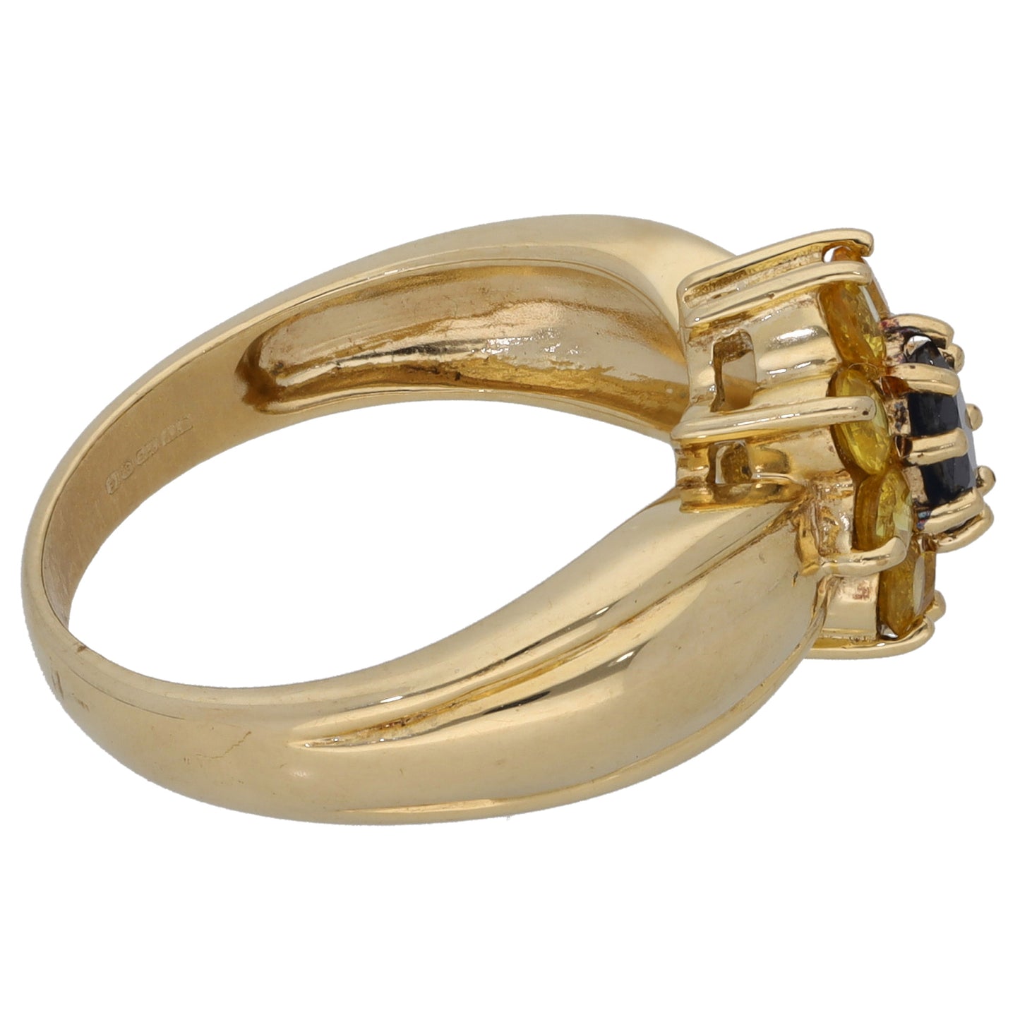 9ct Gold Sapphire Dress/Cocktail Ring Size N