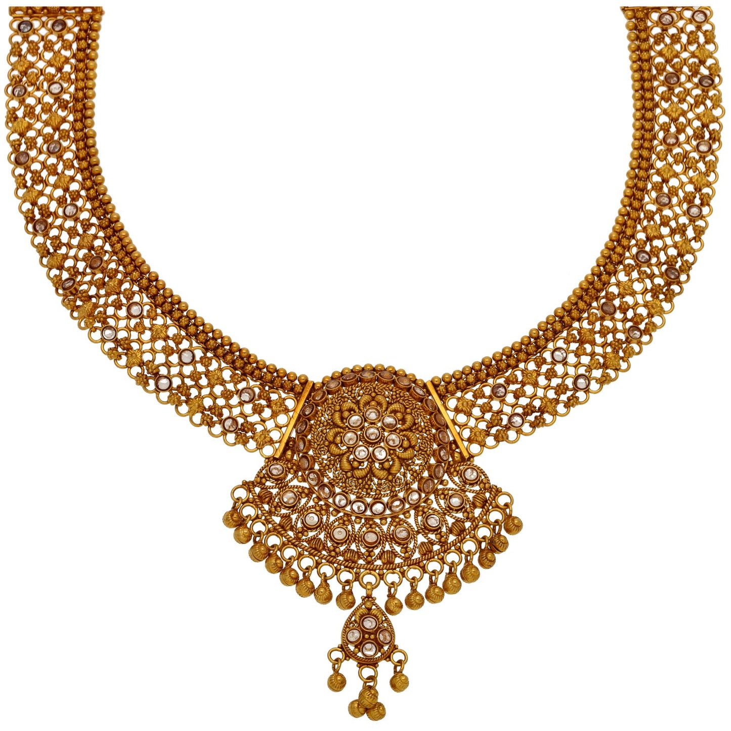 22ct Gold Imitation Gems Fancy Necklace Other