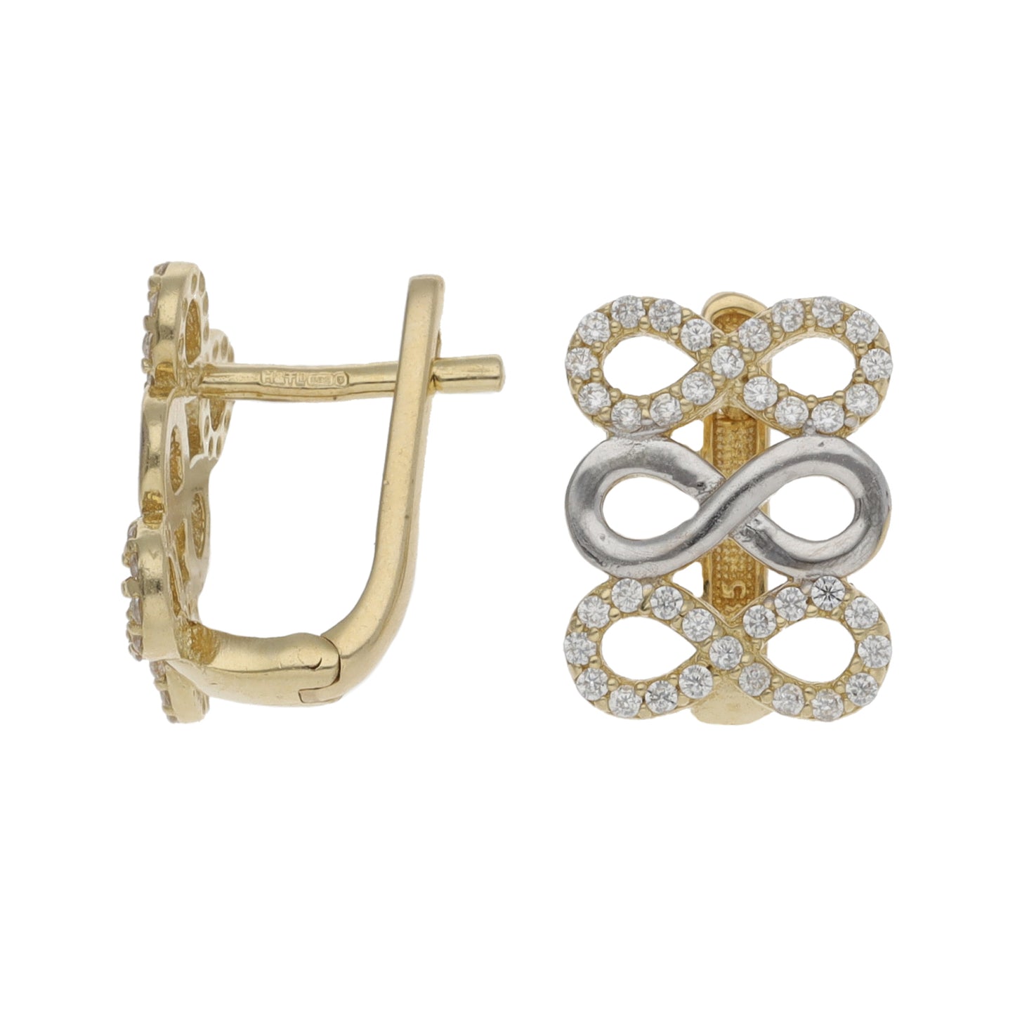 14ct Gold Cubic Zirconia Dress/Cocktail Earrings