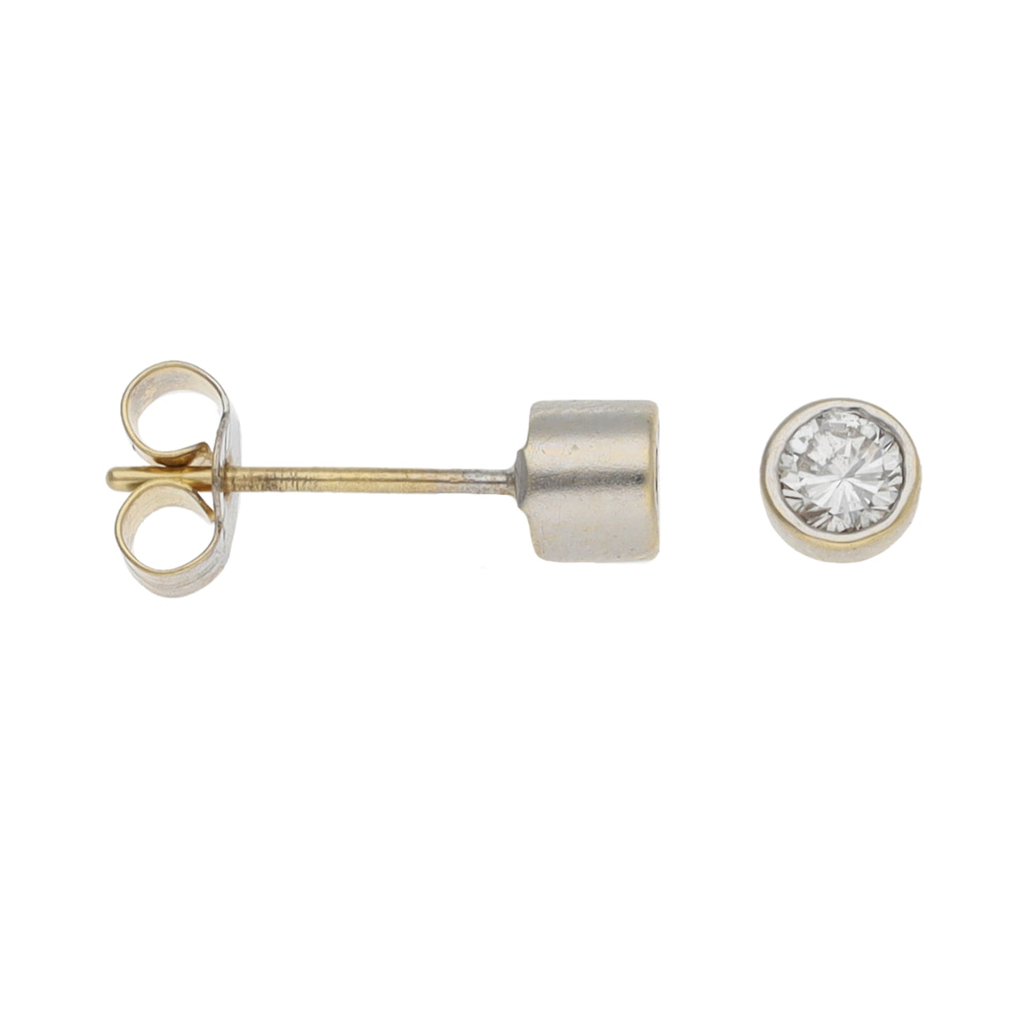 18ct Gold 0.40ct Diamond Solitaire Earrings