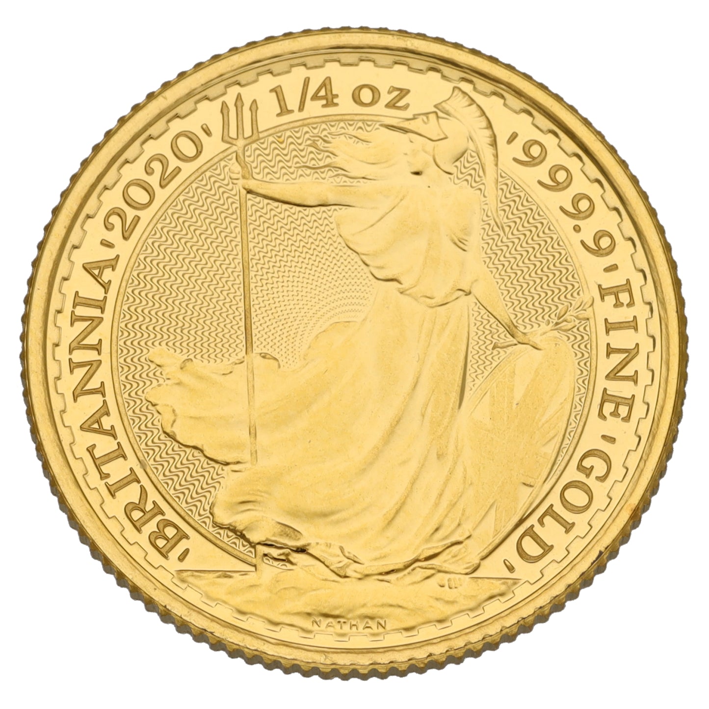 24ct Gold Queen Elizabeth II 1/4 OZ Britannia Coin 2020