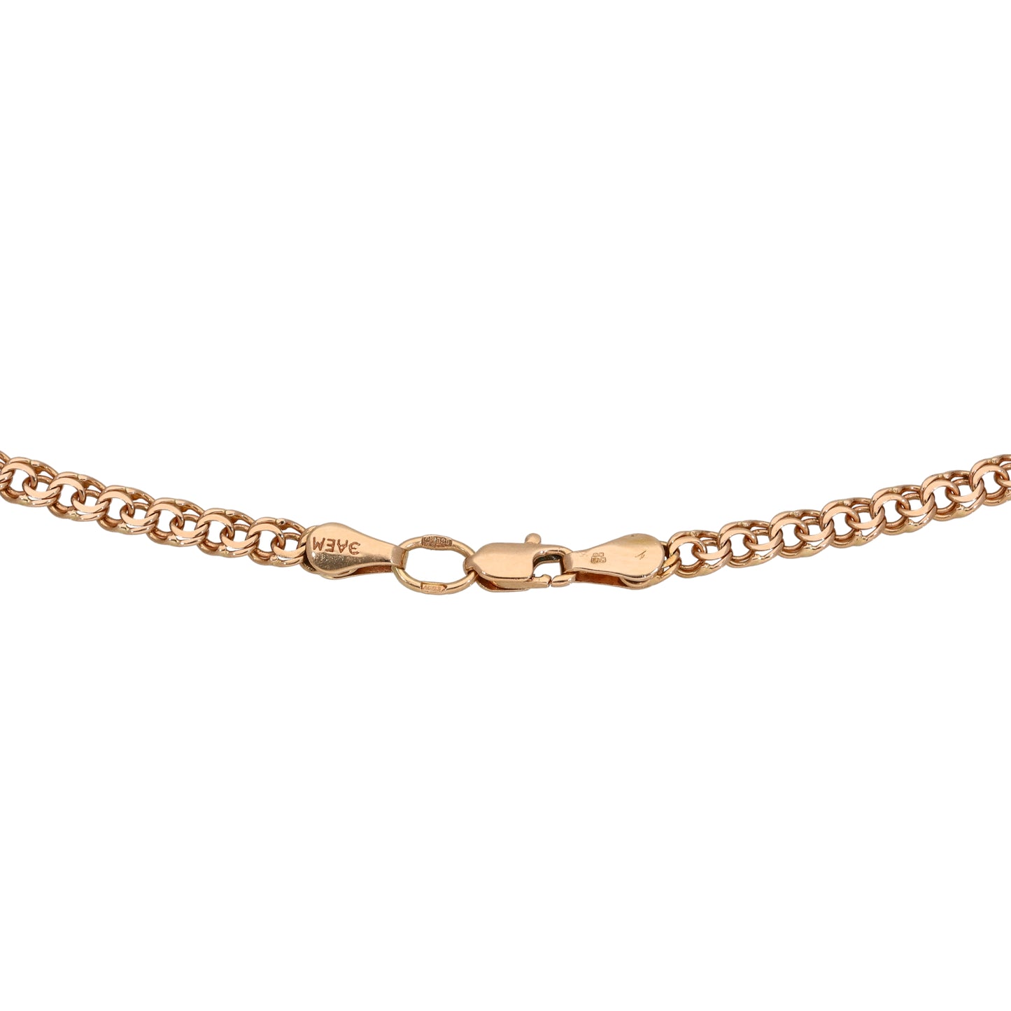 9ct Gold Double Curb Chain 20"