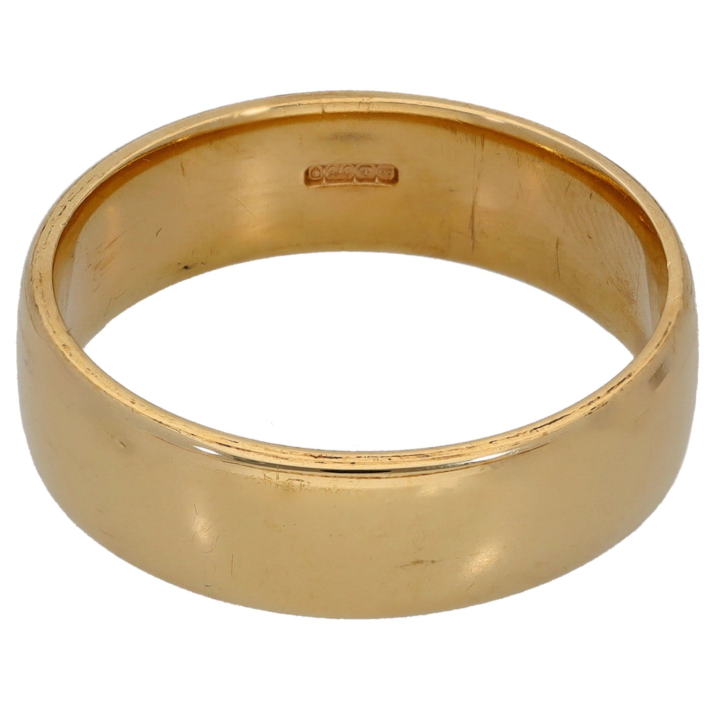 9ct Gold Plain Wedding Ring Size T